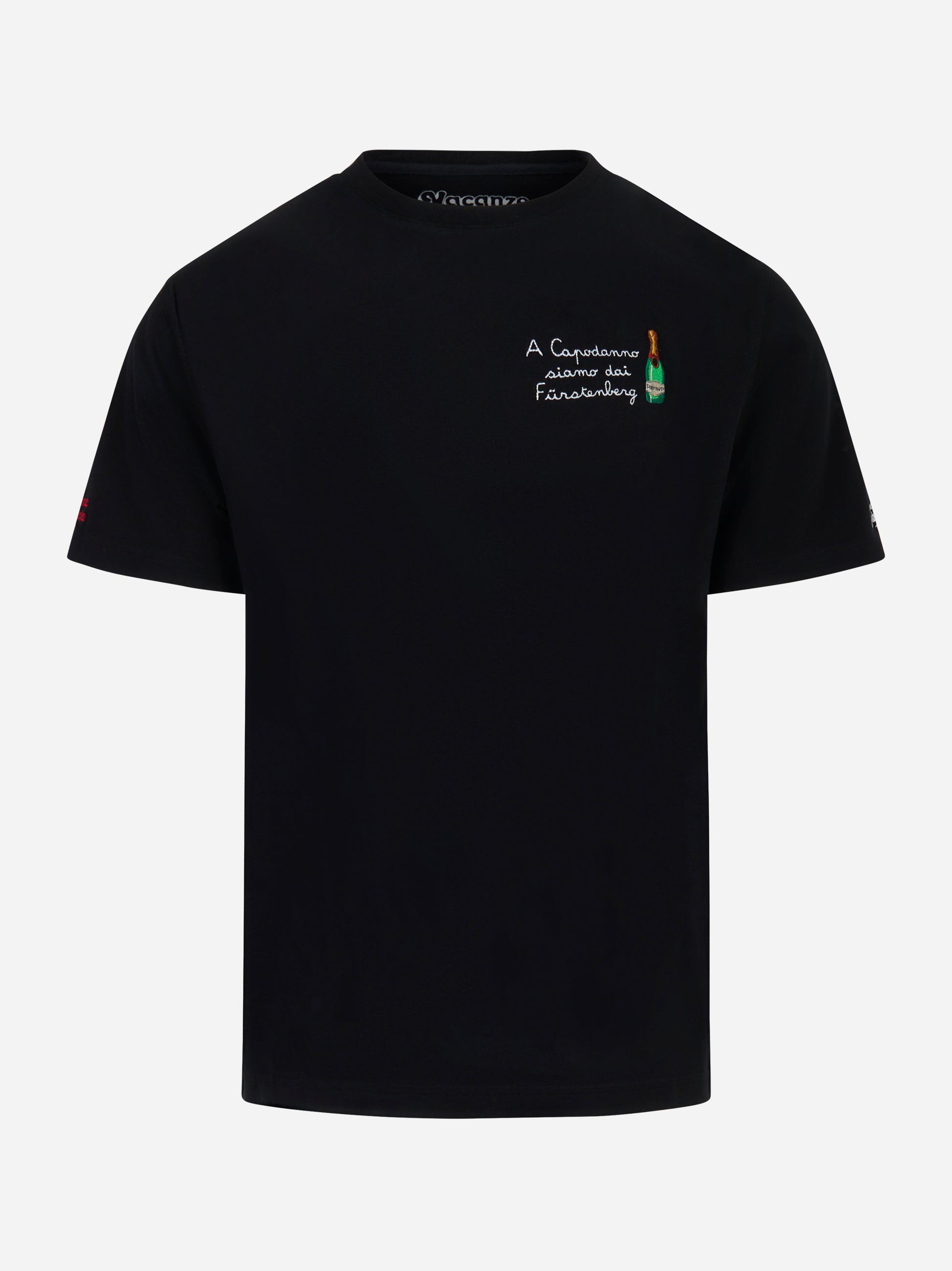 T-shirt Arnott A Capodanno siamo dai Furstenberg Nera