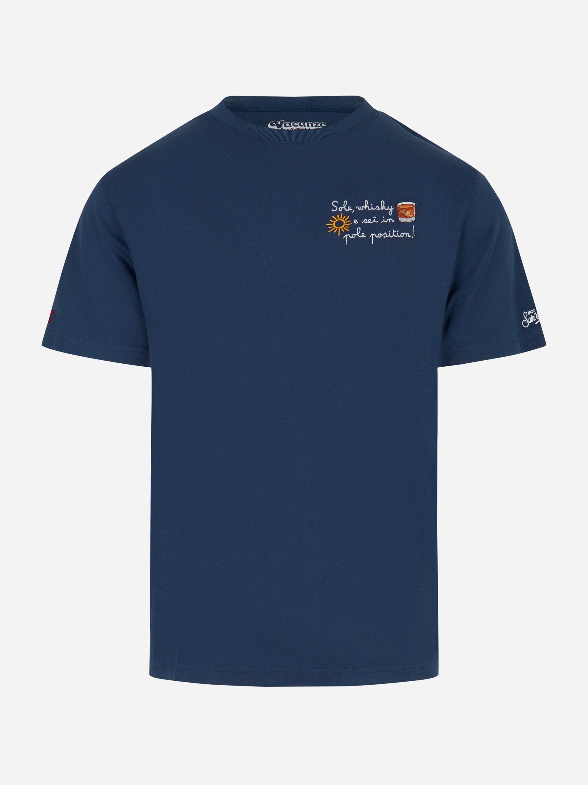 T-shirt Arnott Sole Whisky e Sei In Pole Position Blu
