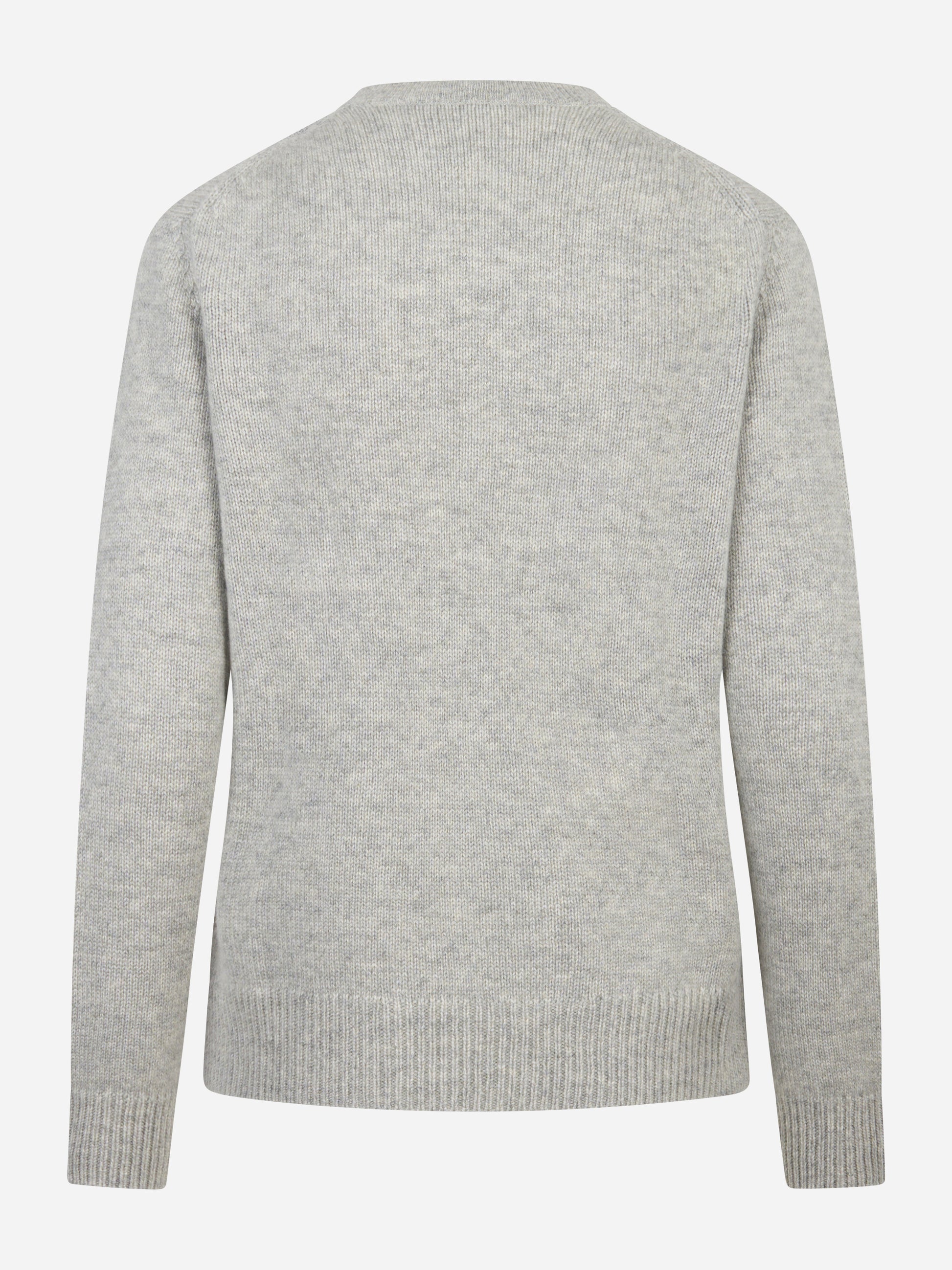 Maglia girocollo in cashmere con motivo diamond