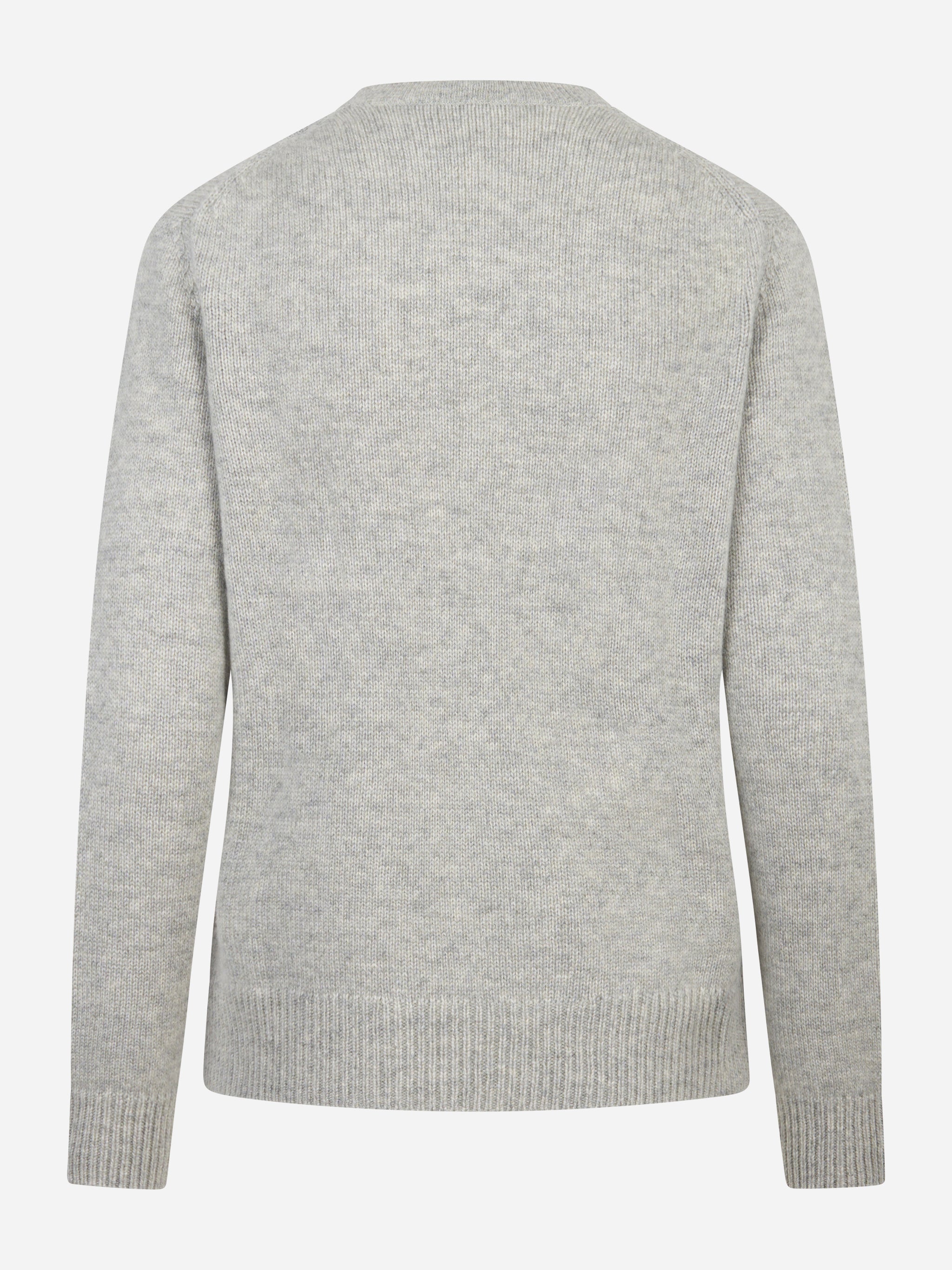 Maglia girocollo in cashmere con motivo diamond