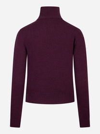 Dolcevita viola in lana merinos