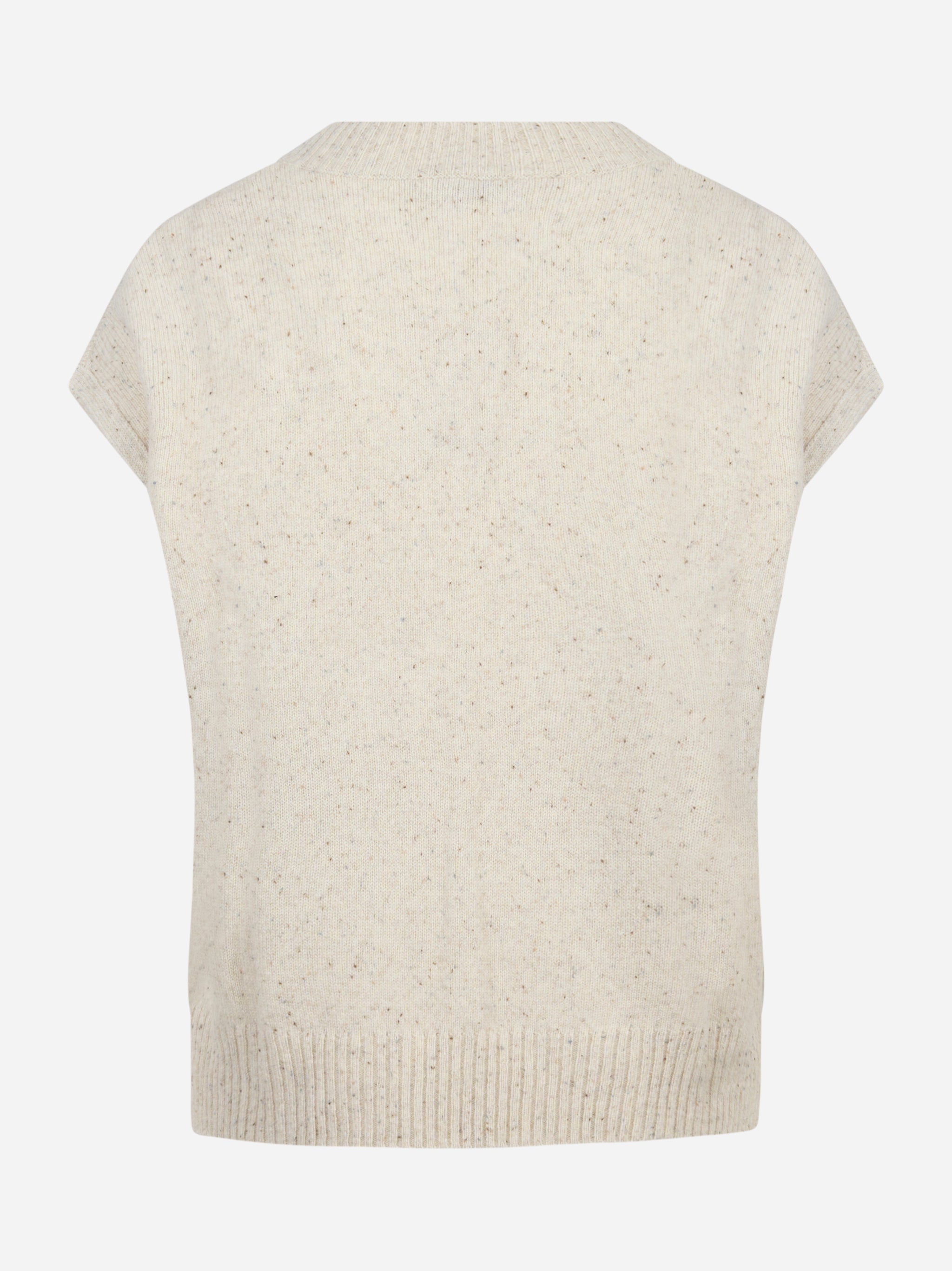 Gilet in lana con motivo diamond