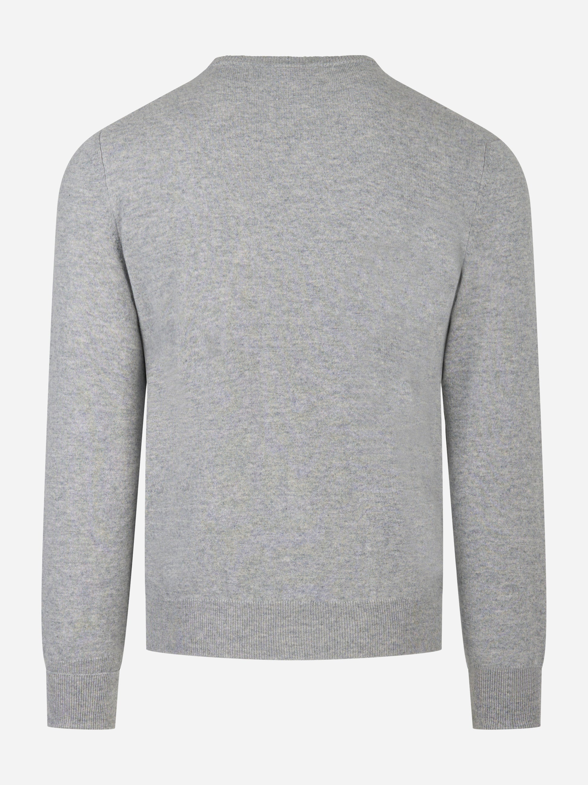 Maglia girocollo in cashmere grigia
