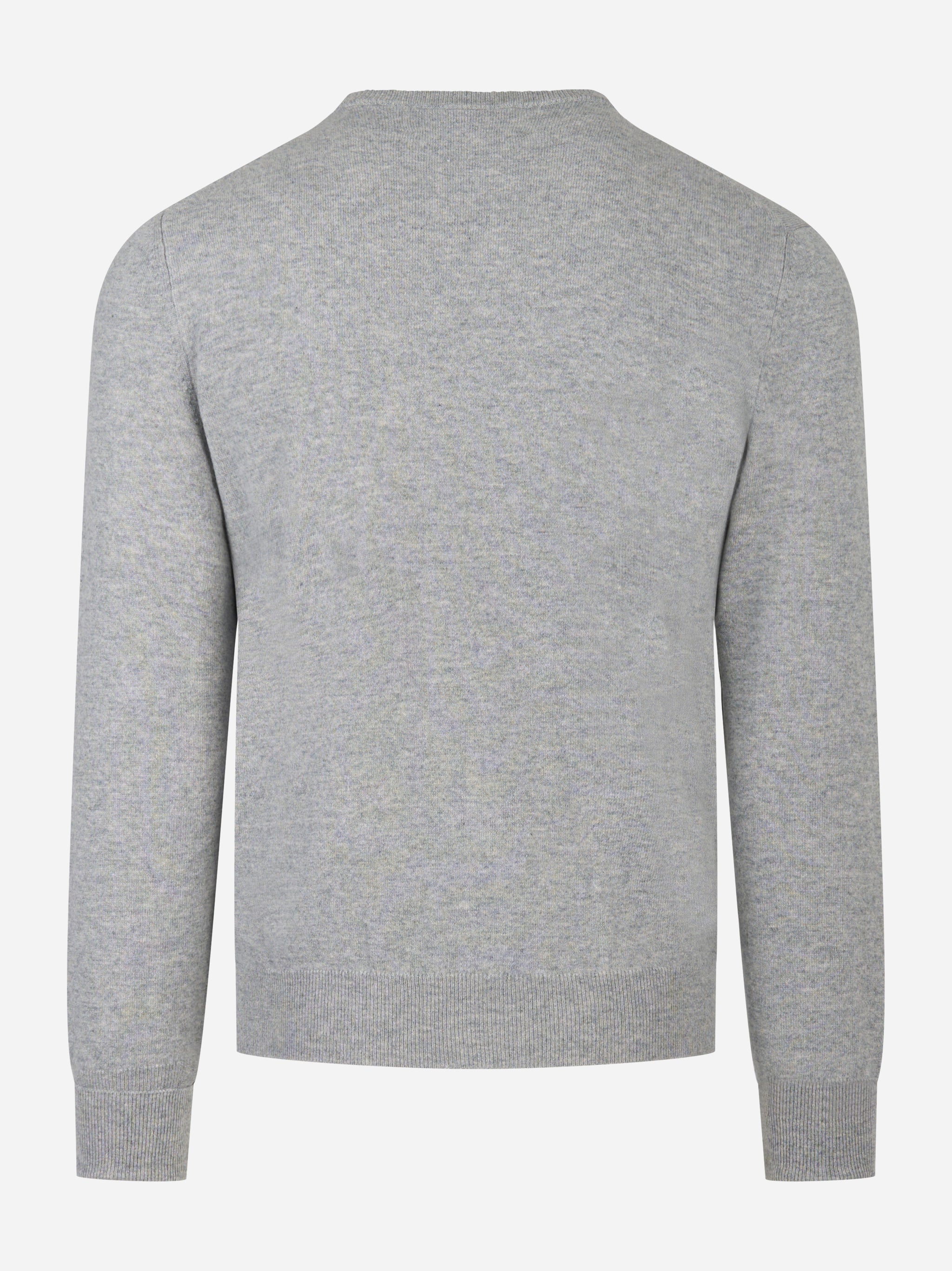 Maglia girocollo in cashmere grigia