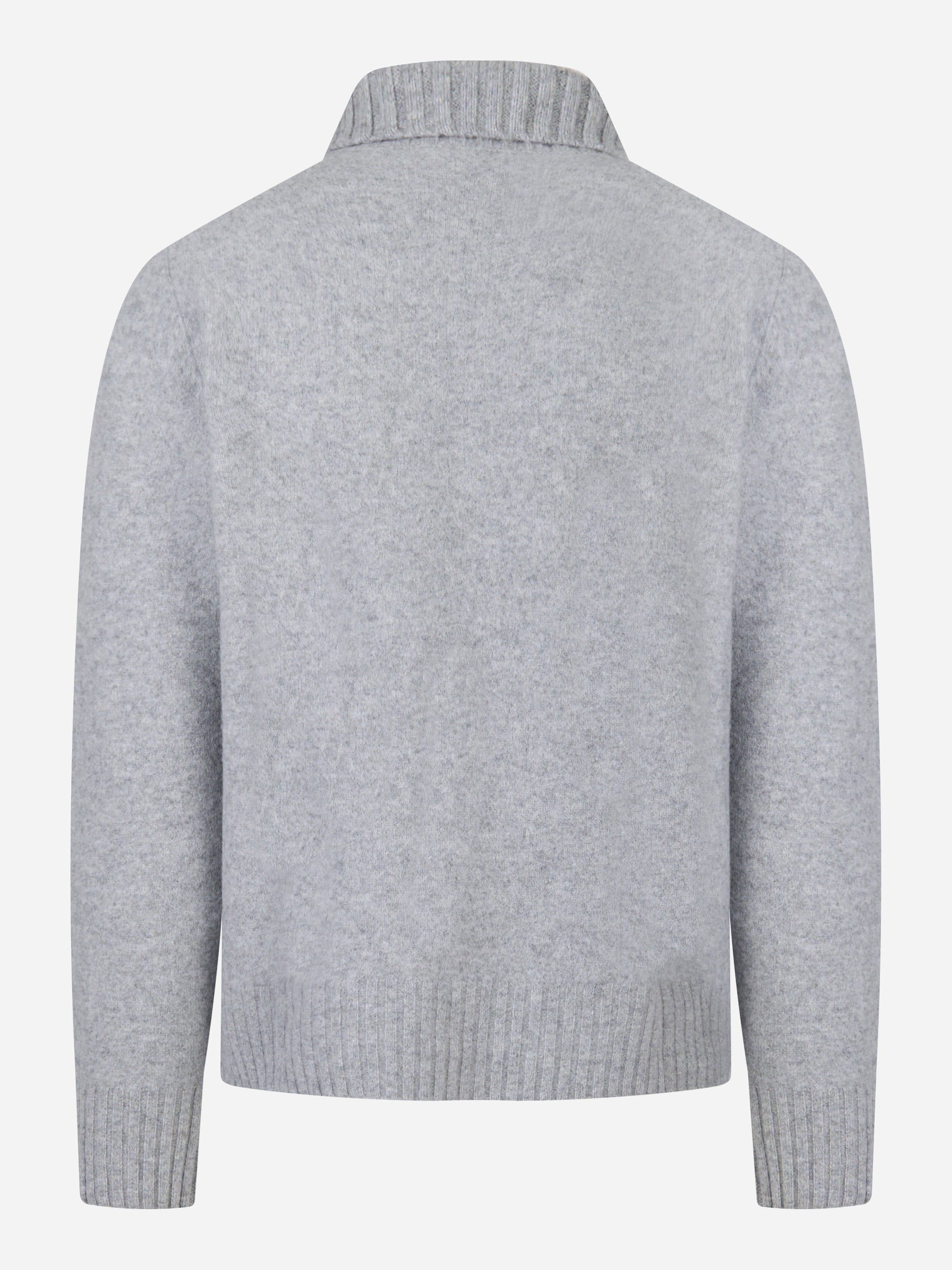 Maglia con colletto in lana Grigia