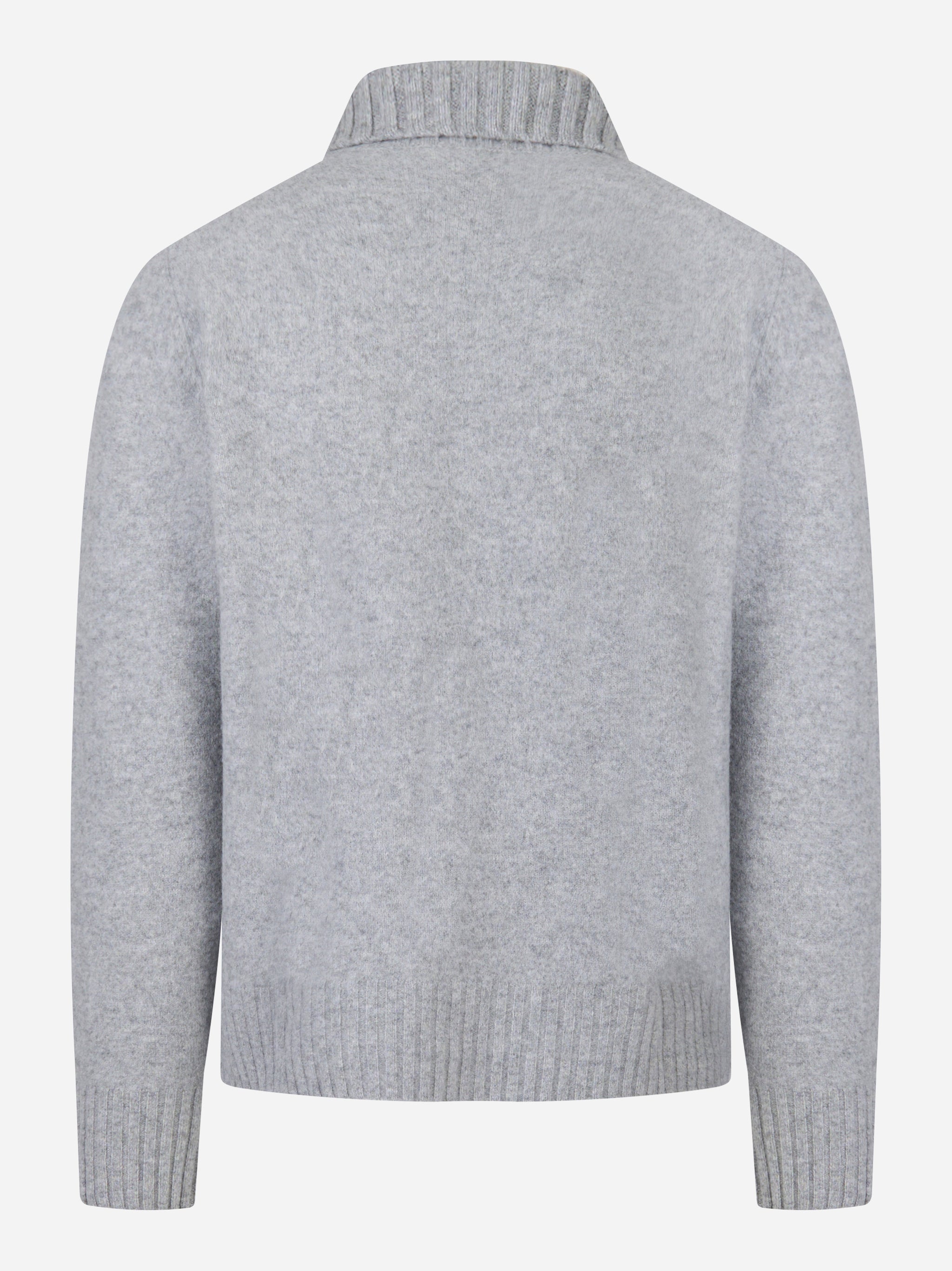 Maglia con colletto in lana Grigia