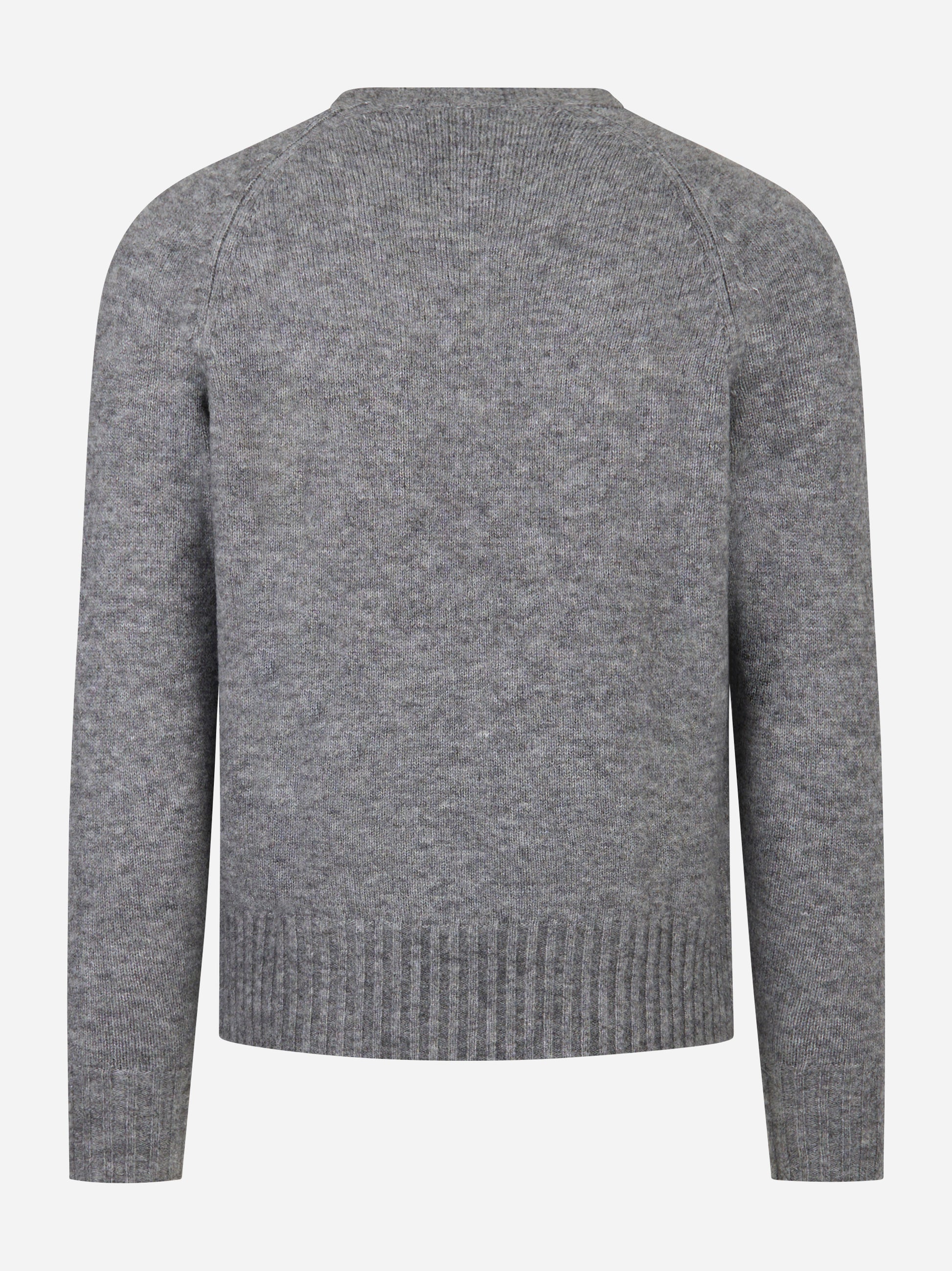 Maglia girocollo con tasca applicata Grigio