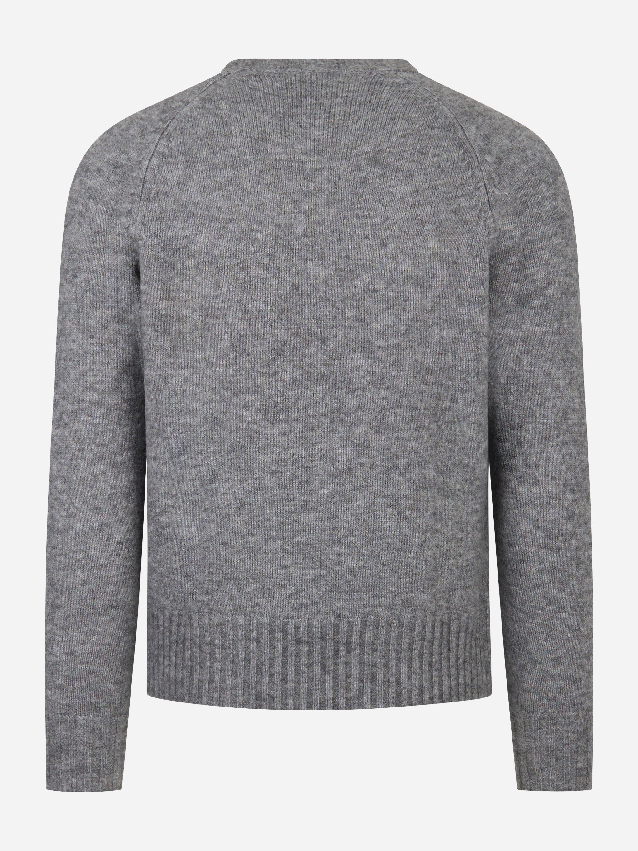 Maglia girocollo con tasca applicata Grigio