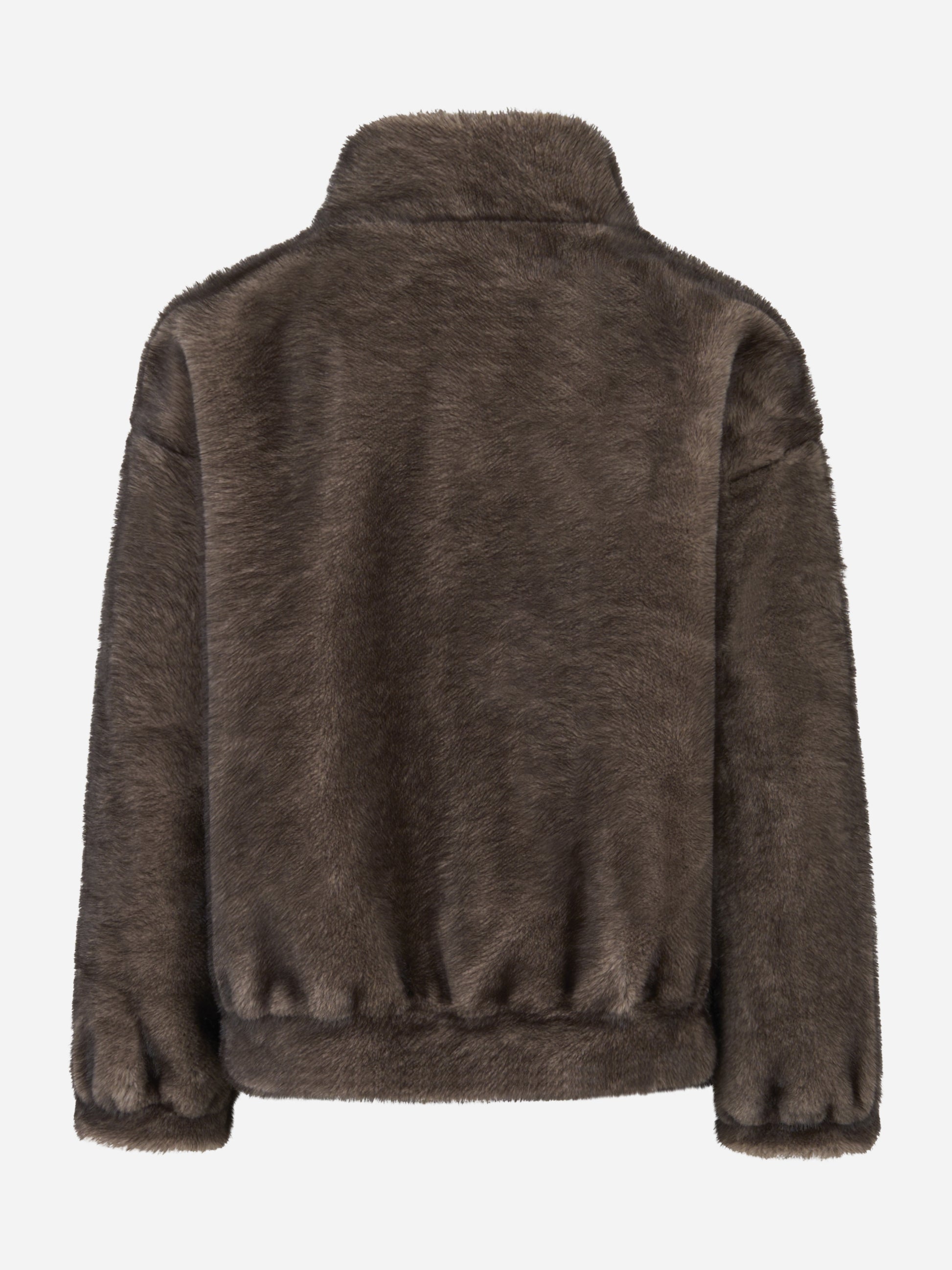 Bomber marrone in ecofur