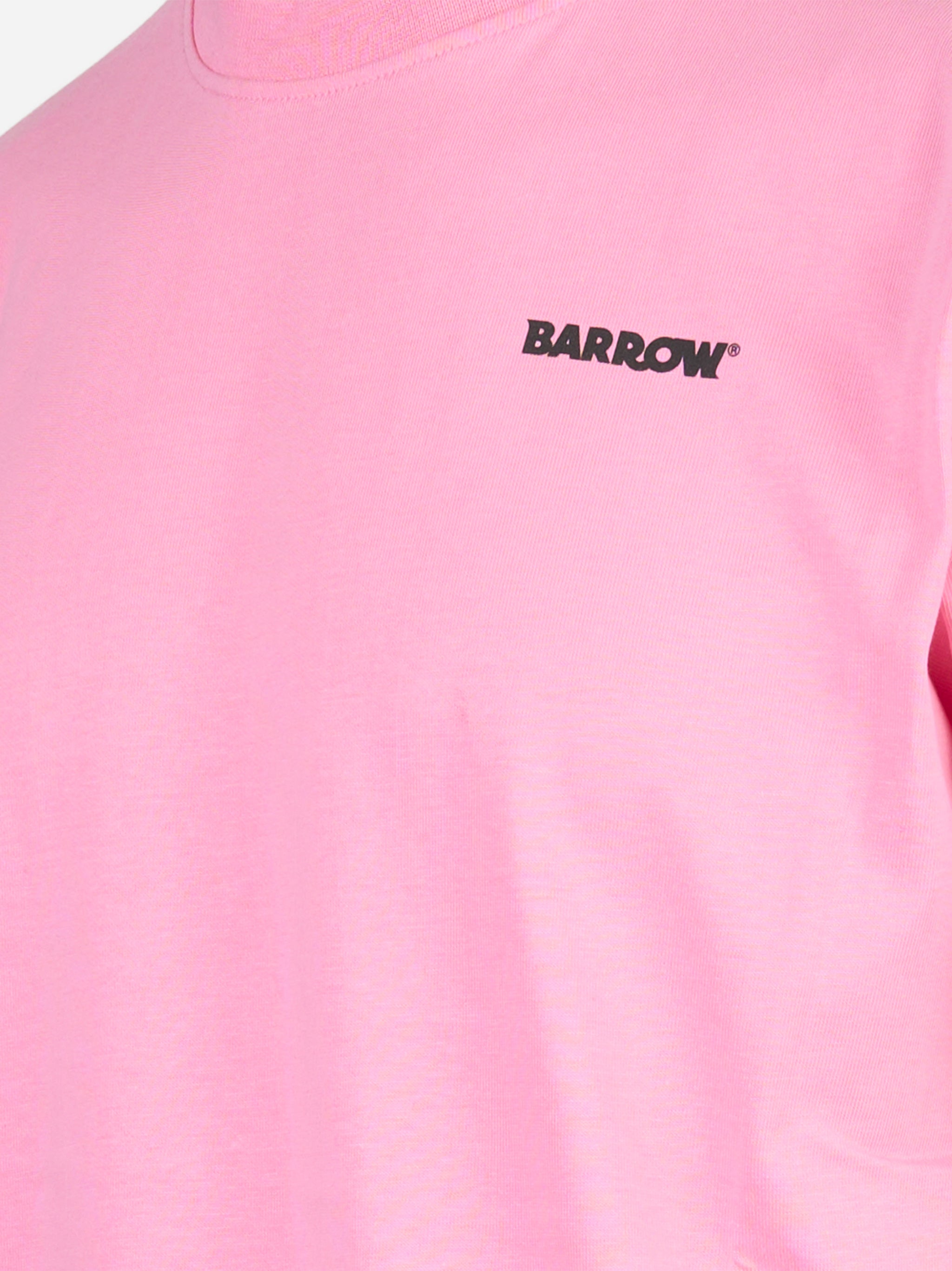T-shirt con stampa logo Rosa