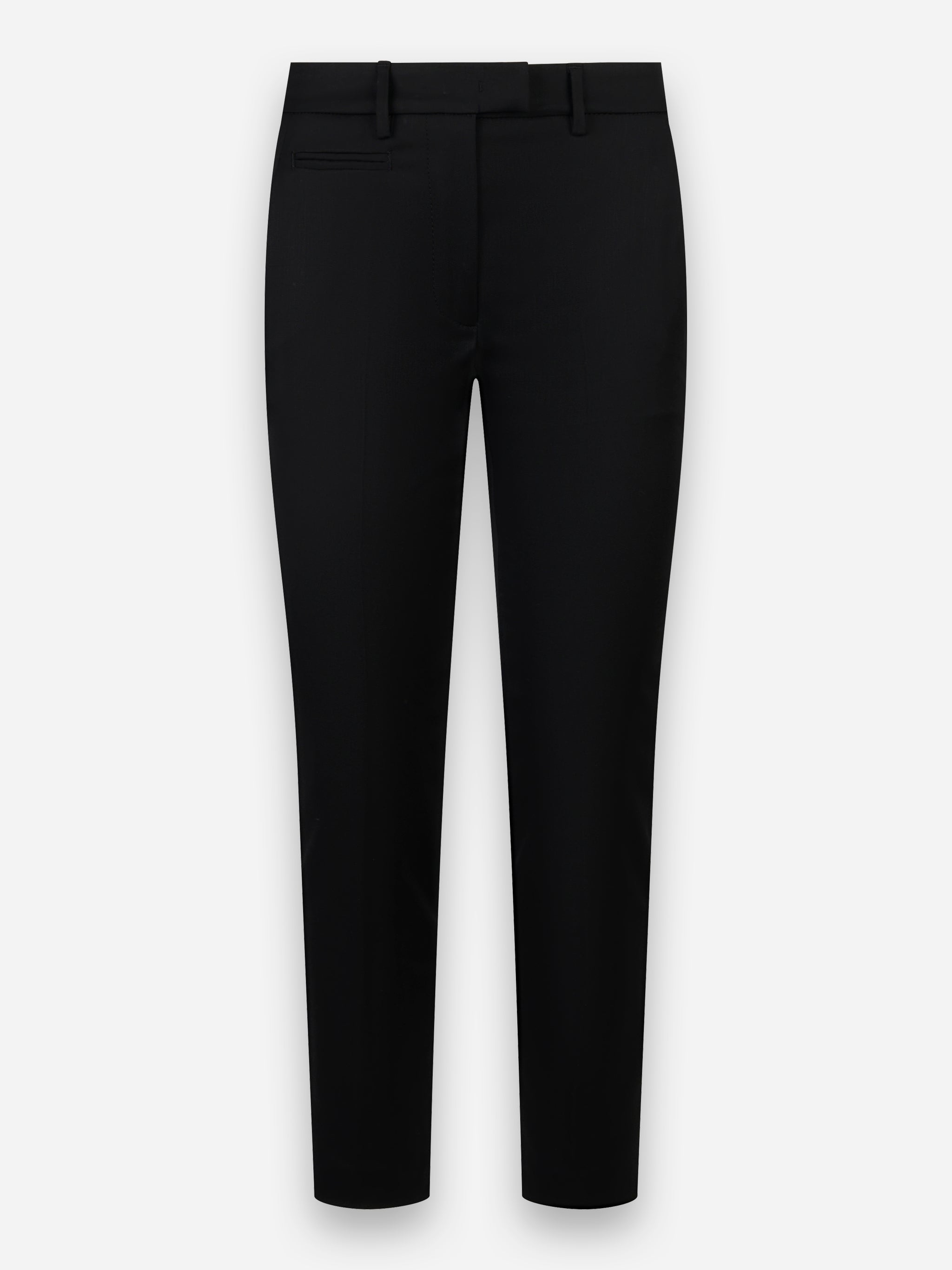 Pantalone Perfect slim fit in fresco lana Nero