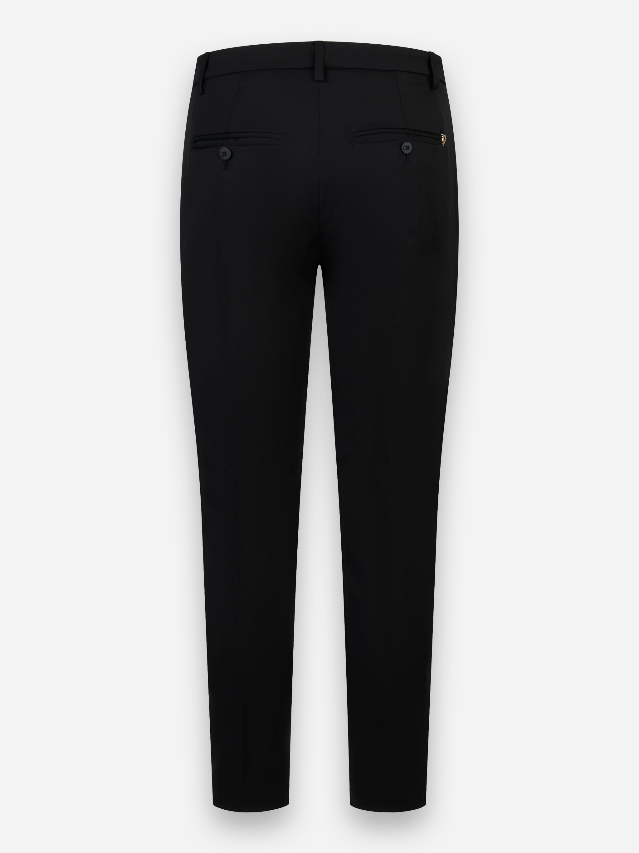 Pantalone Perfect slim fit in fresco lana Nero
