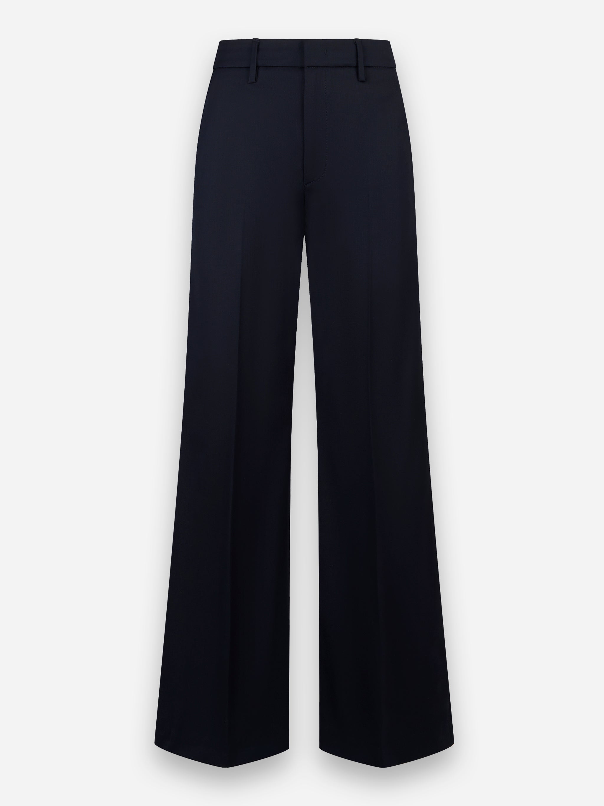 Pantalone Janice wide leg in fresco lana Blu