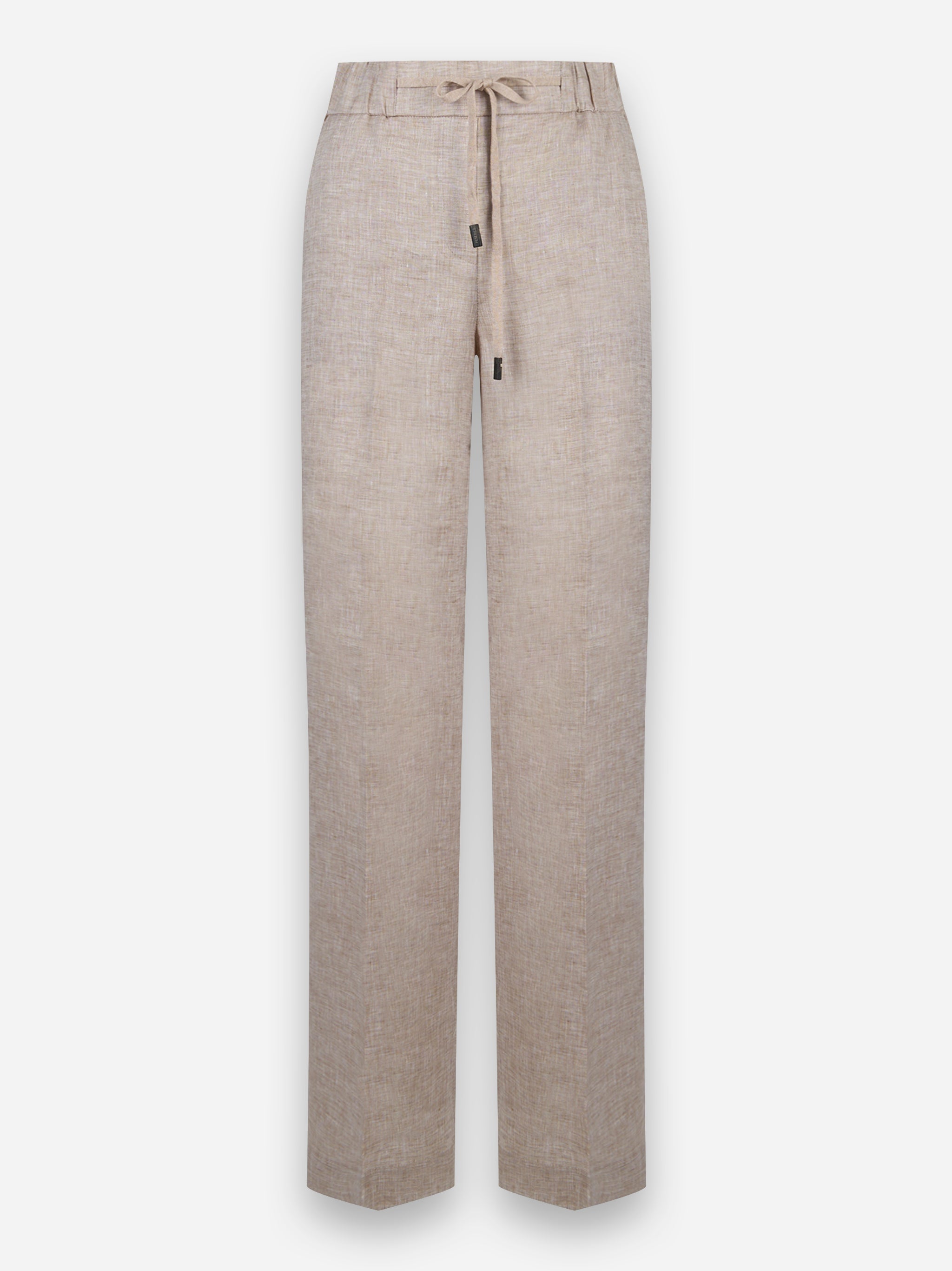 Pantalone in tela leggera di puro lino Beige