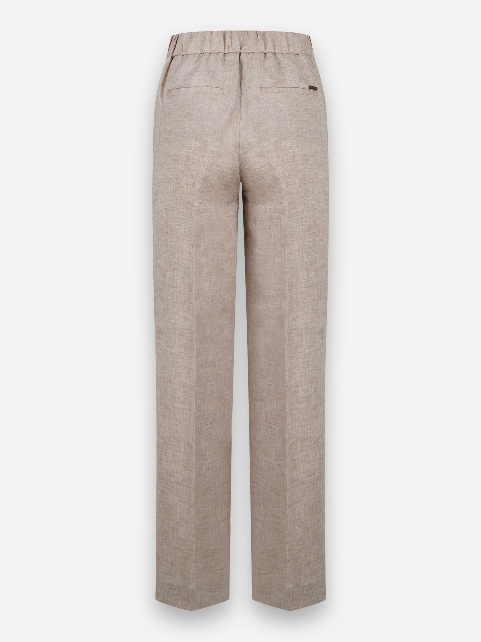 Pantalone in tela leggera di puro lino Beige