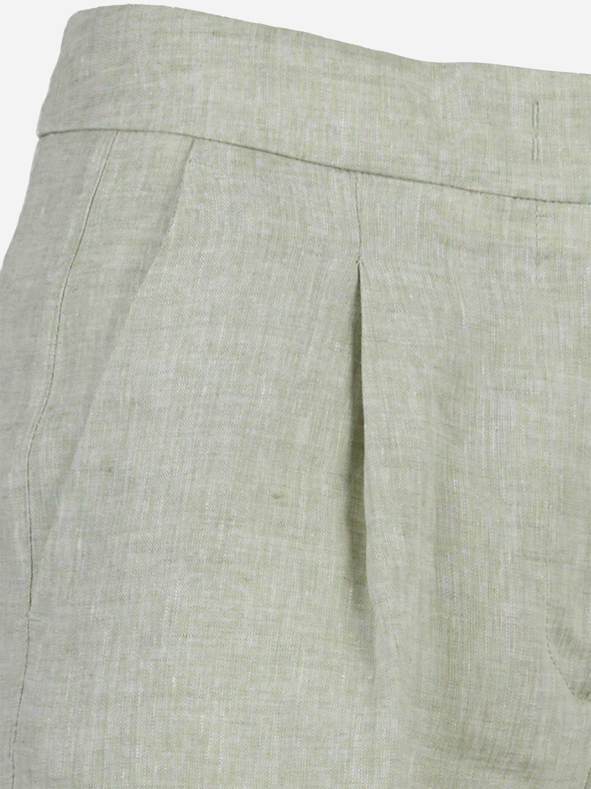 Shorts in
tela di lino delavè Verde