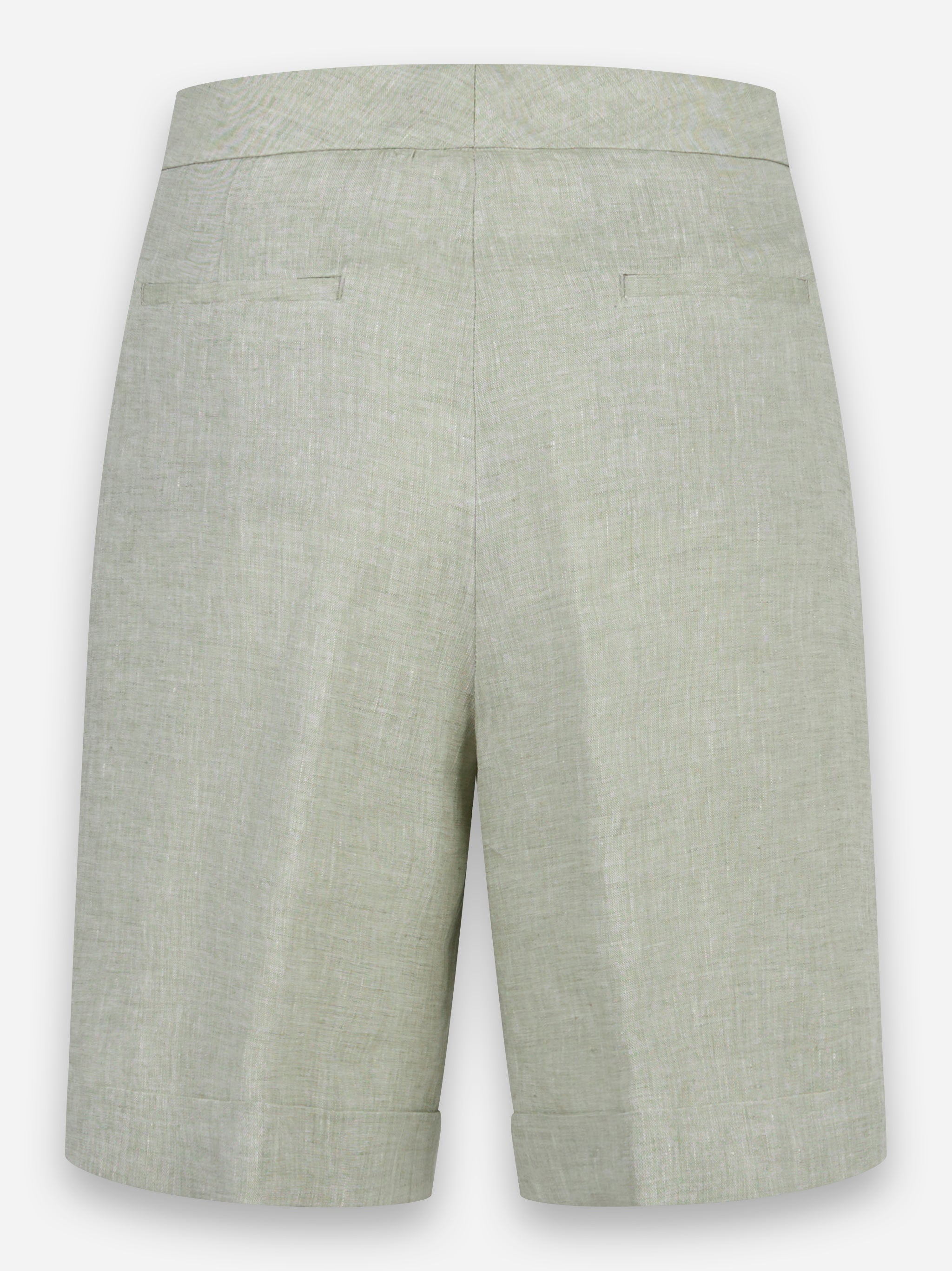 Shorts in
tela di lino delavè Verde