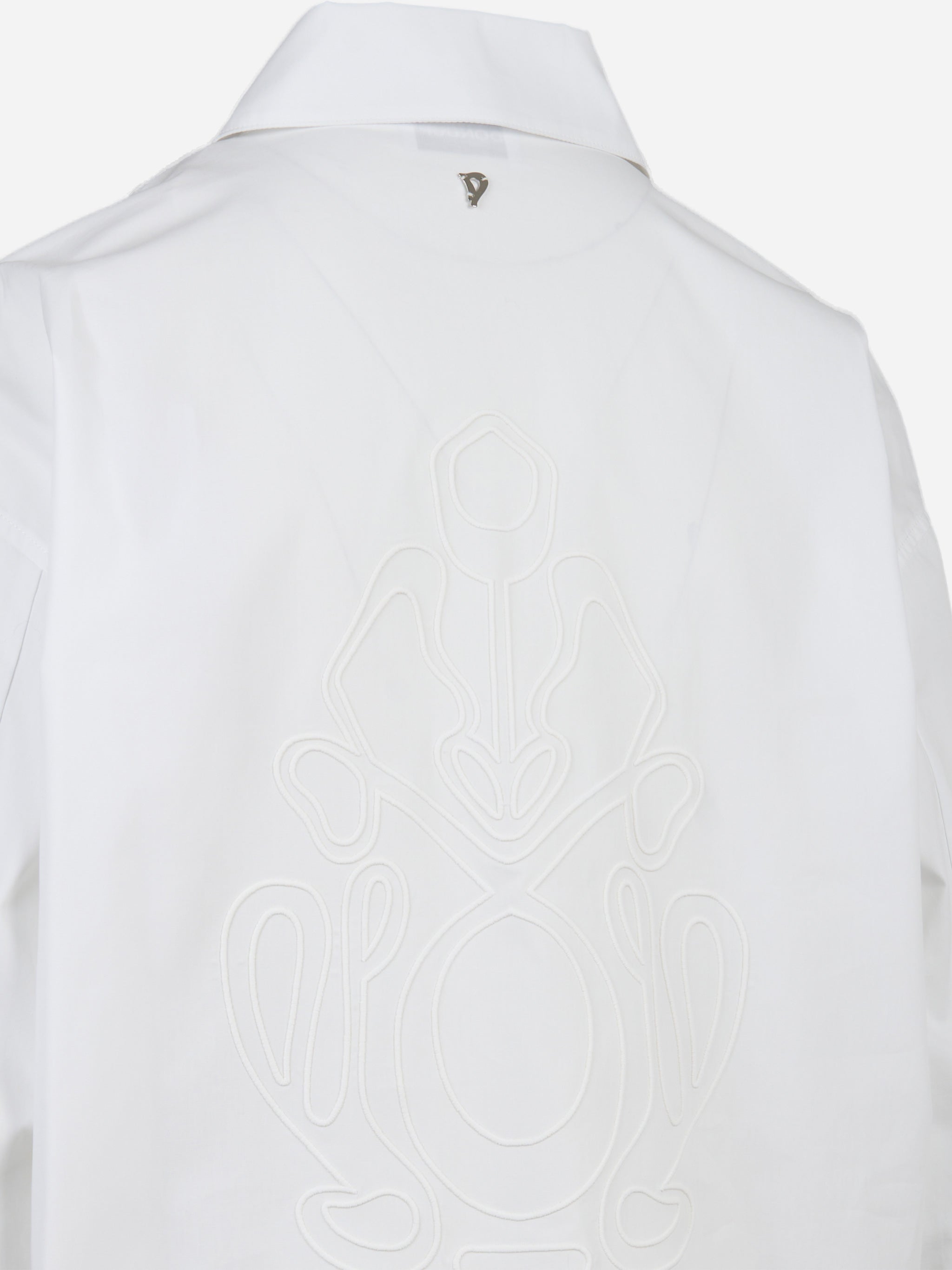 Camicia regular fit con tasche applicate Bianco