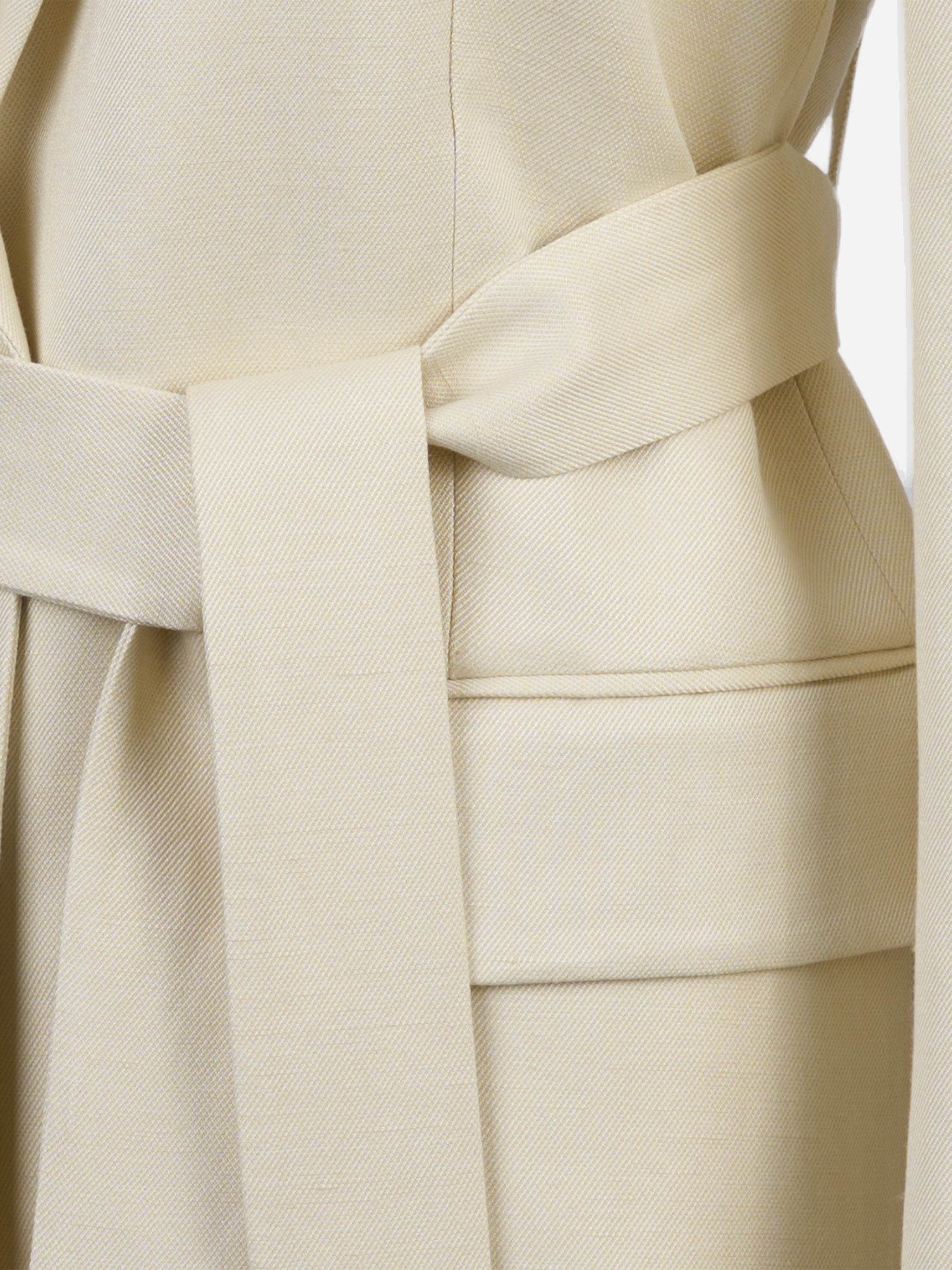 Blazer con cintura Bianco