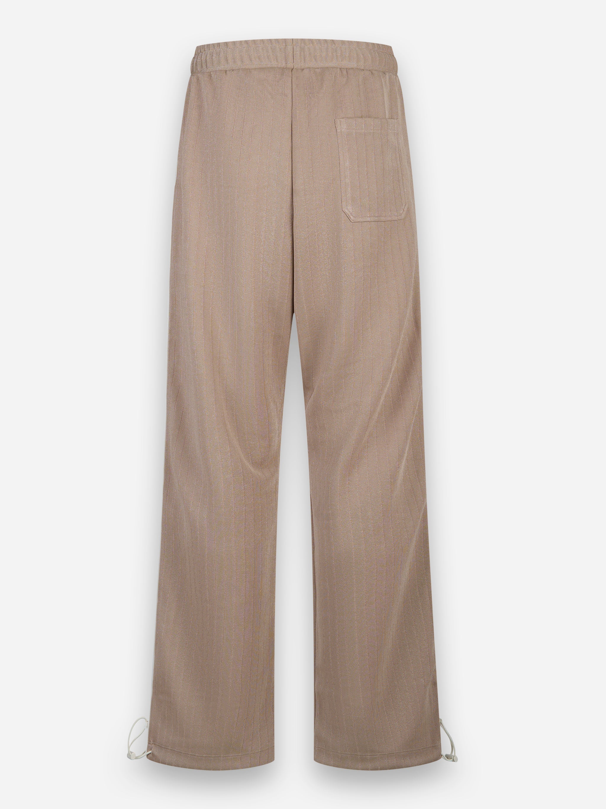 Pantalone jogging da uomo di colore beige chiaro con logo bianco Beige