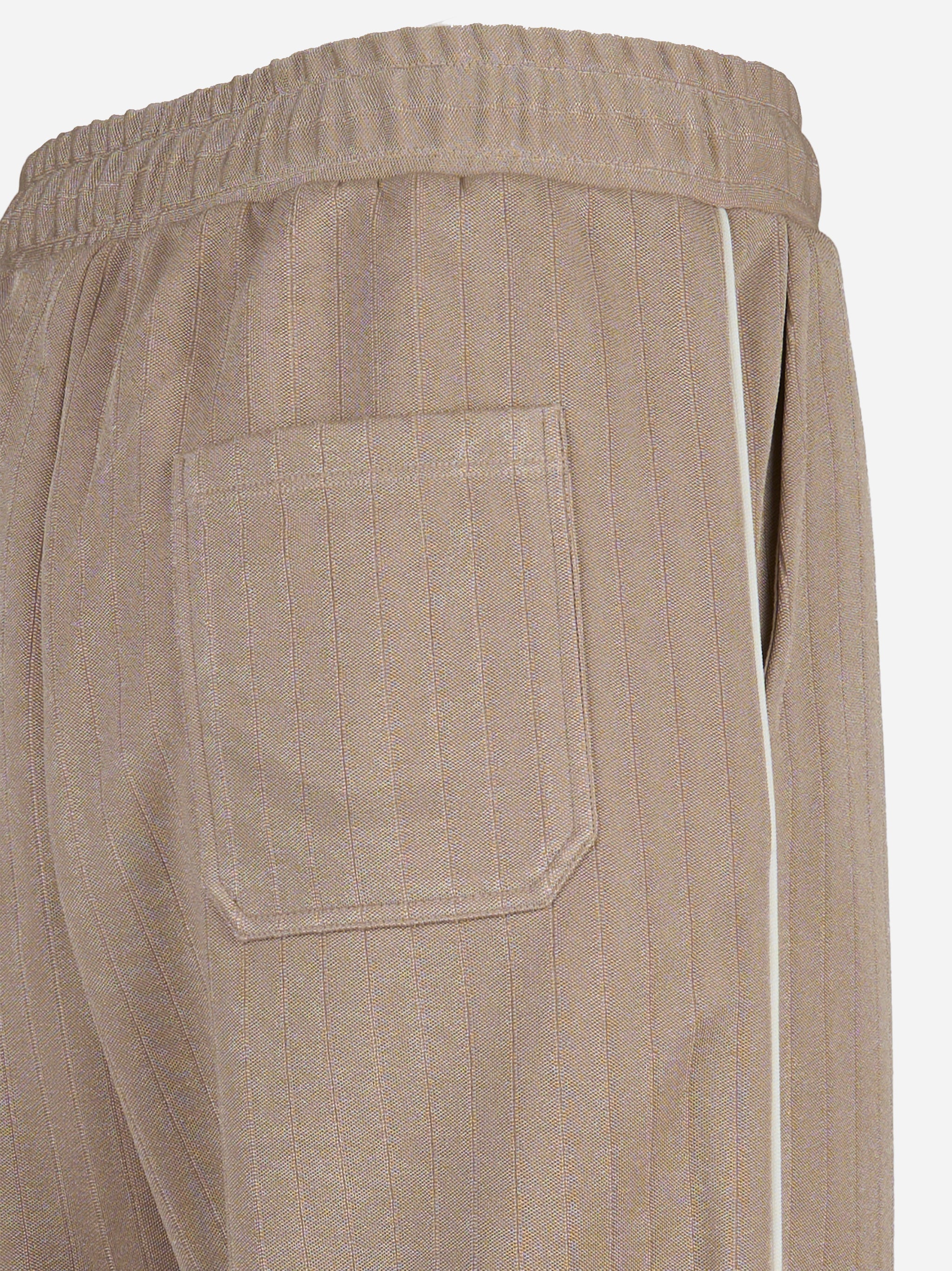 Pantalone jogging da uomo di colore beige chiaro con logo bianco Beige