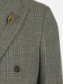 Blazer doppiopetto in shetland Grigio