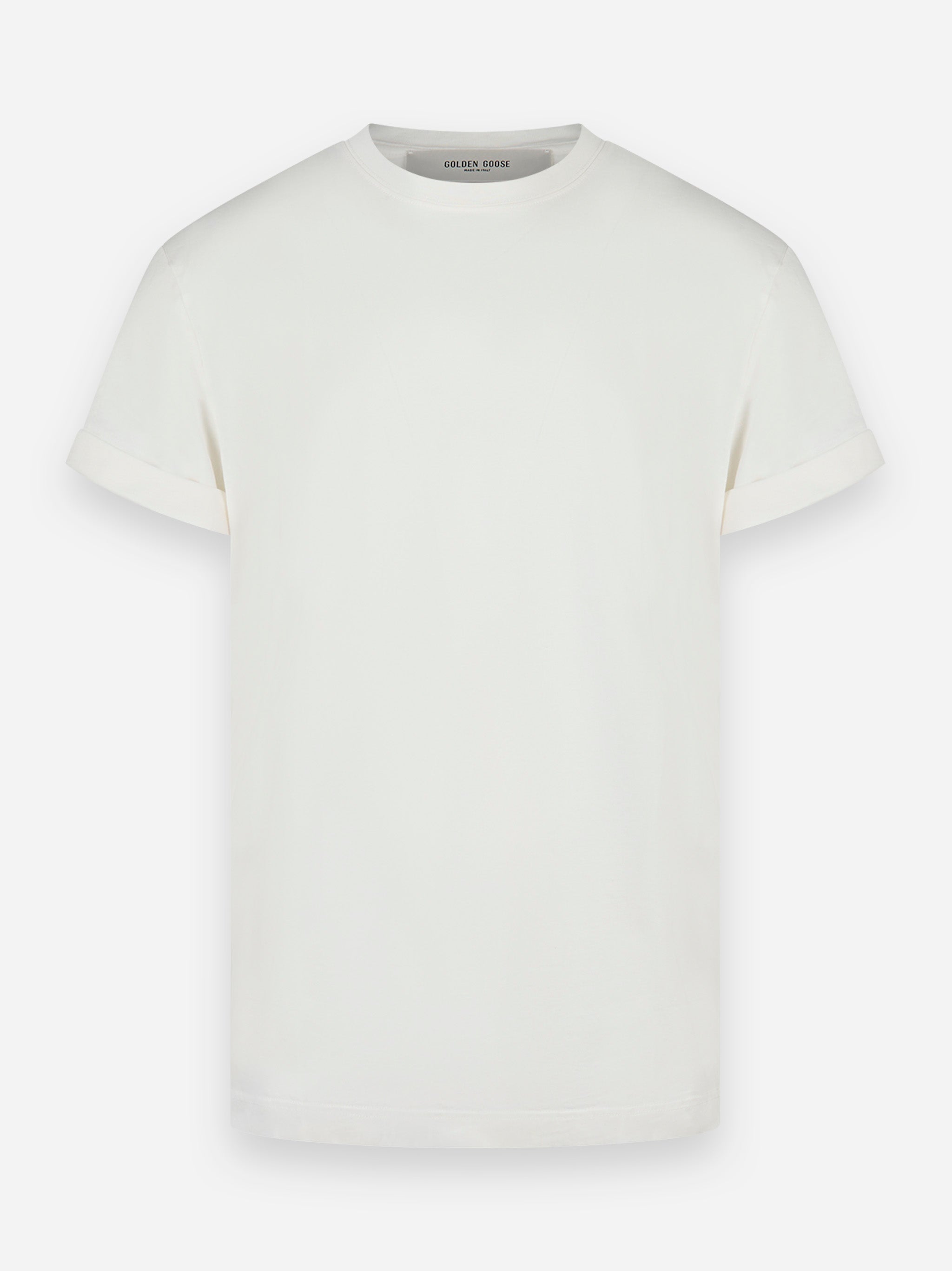 T-shirt Golden m's regolare in jersey di cotone Bianco
