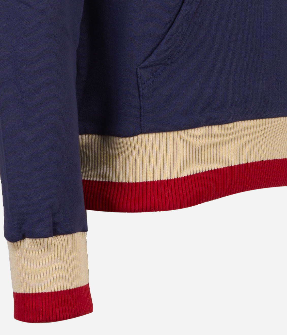 Felpa con cappuccio e logo sul retro Blu