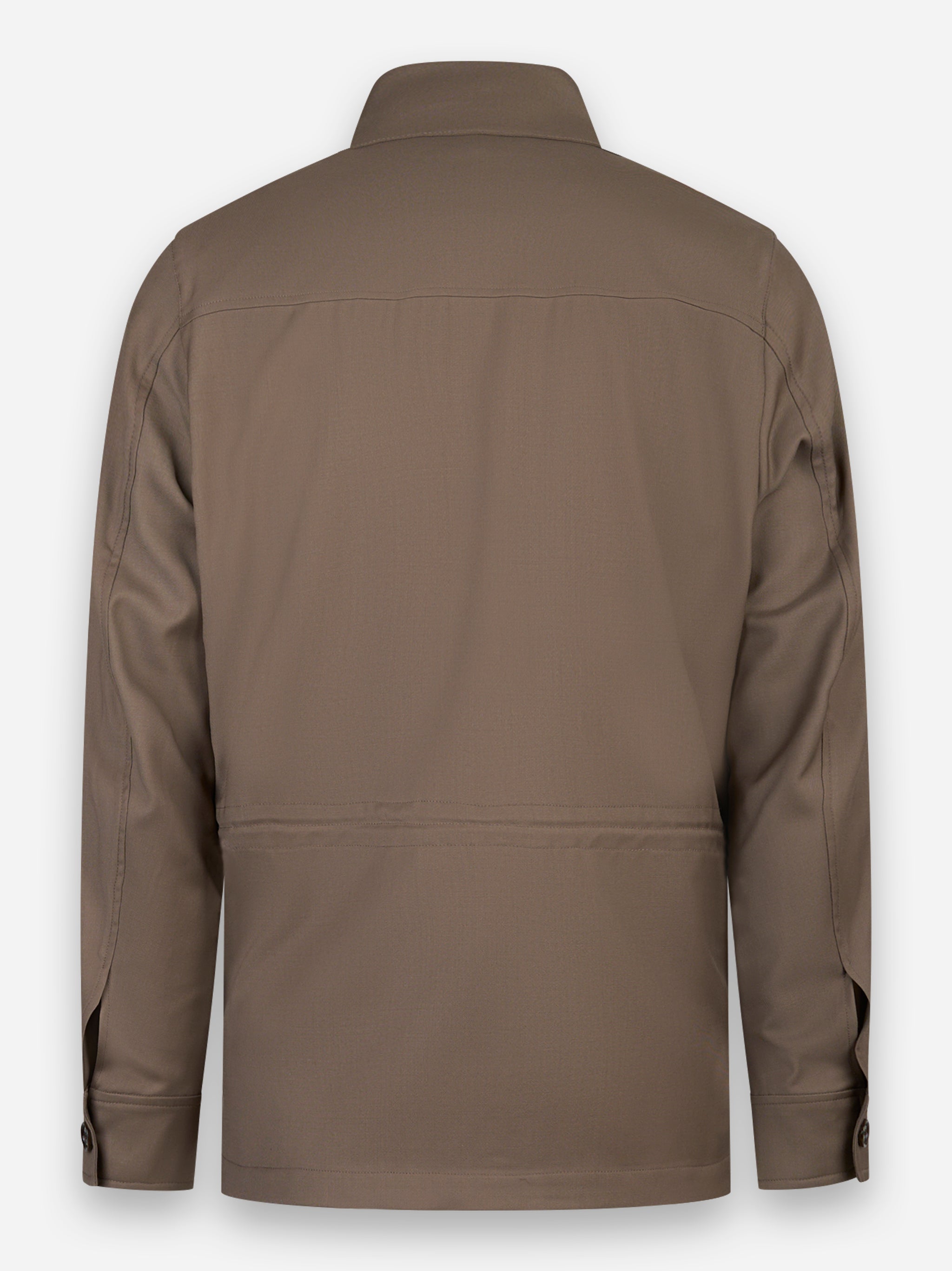 Giacca in tela di lana Beige