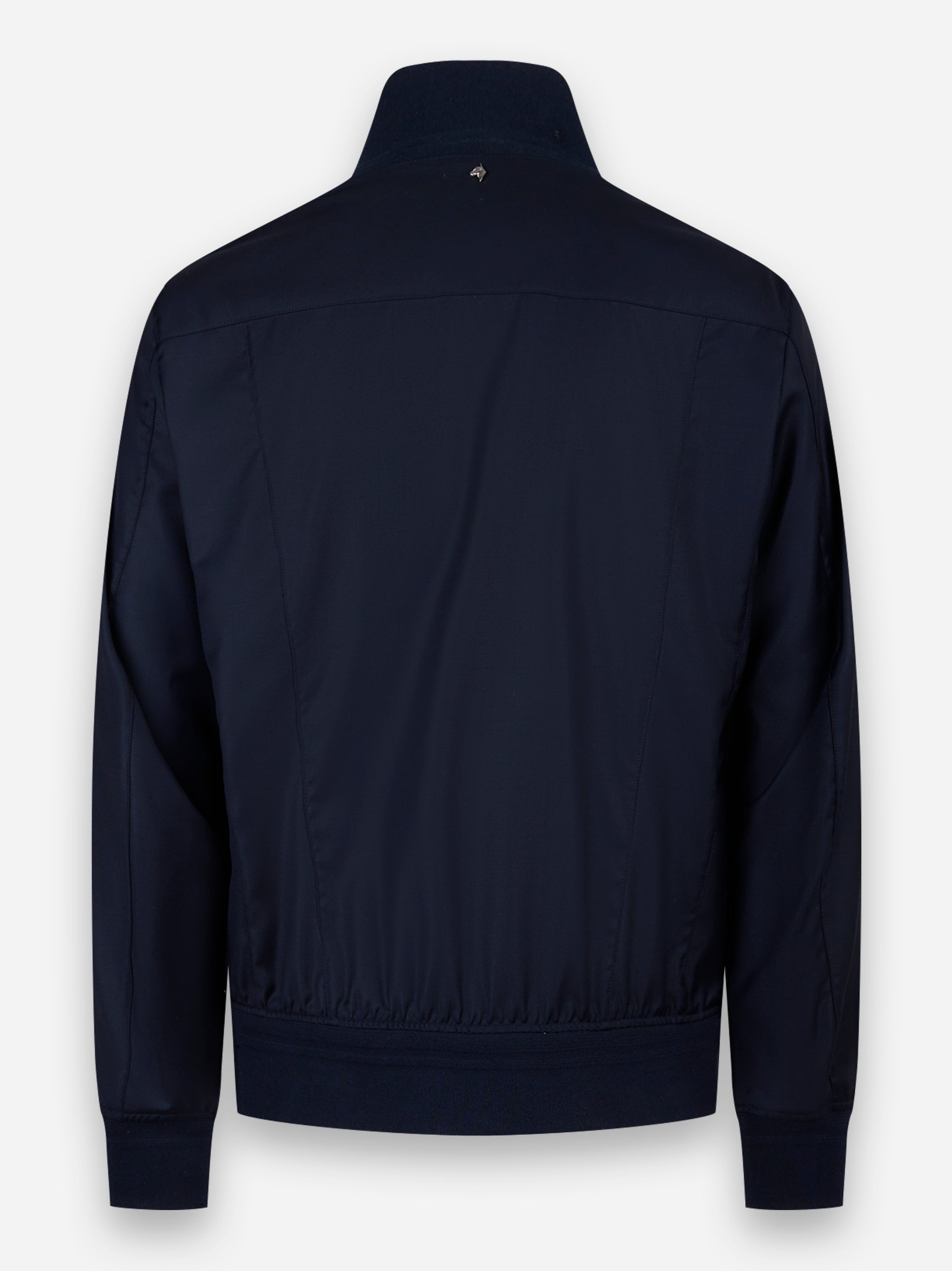 Bomber in tela di lana Blu