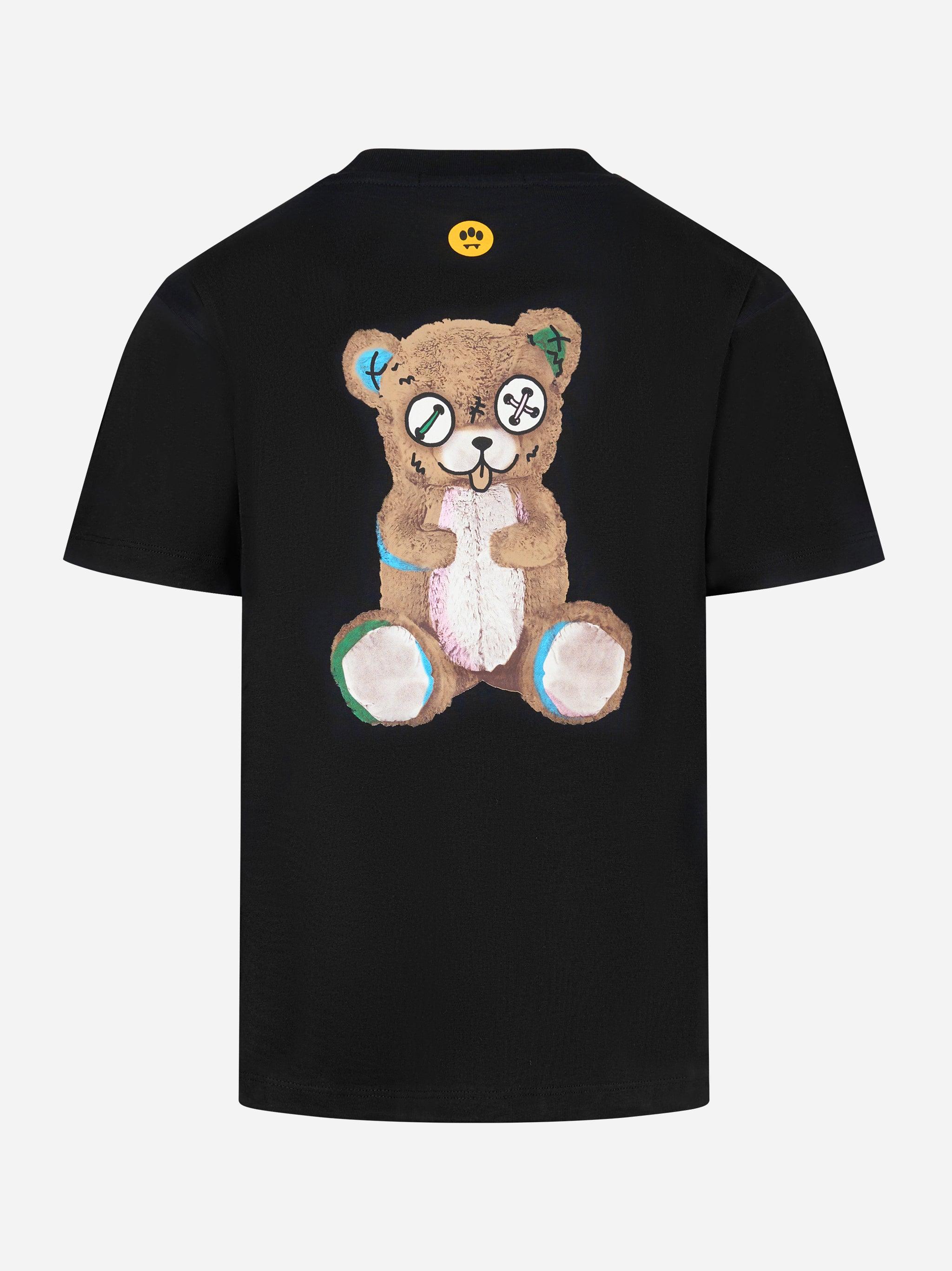T-shirt con stampa logo Nero