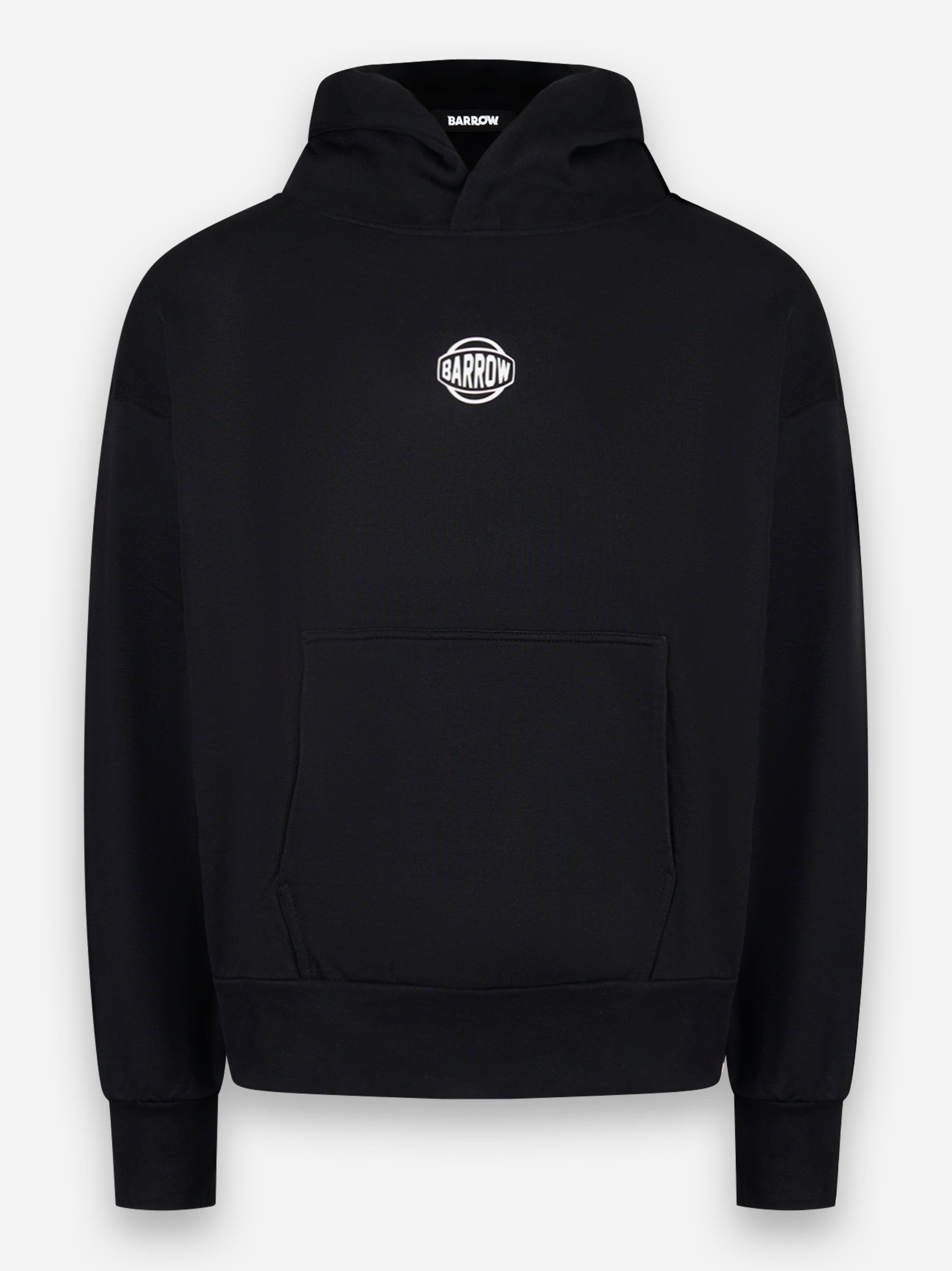 Hoodie con stampa logo Nero