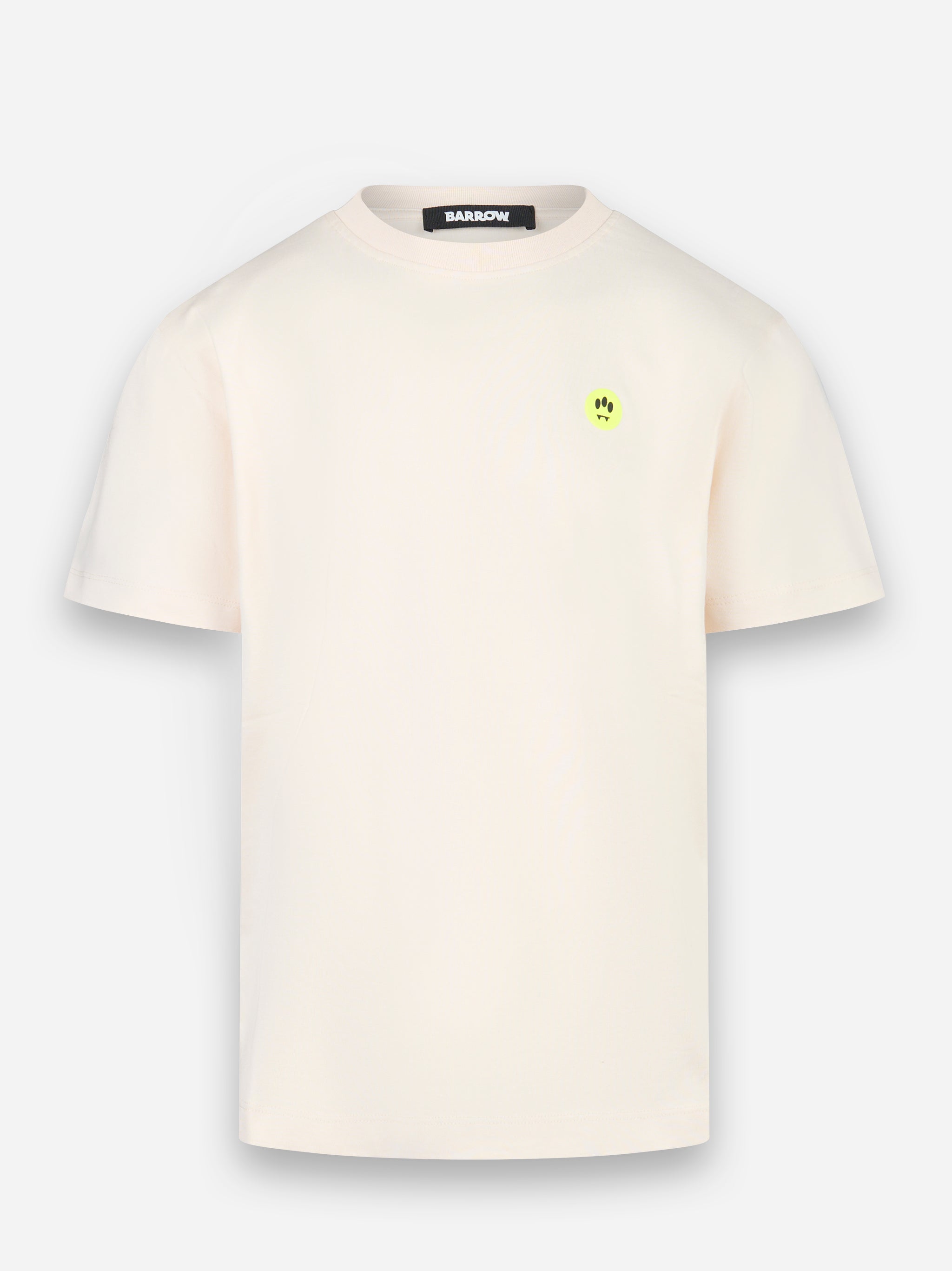 T-shirt con stampa logo Beige