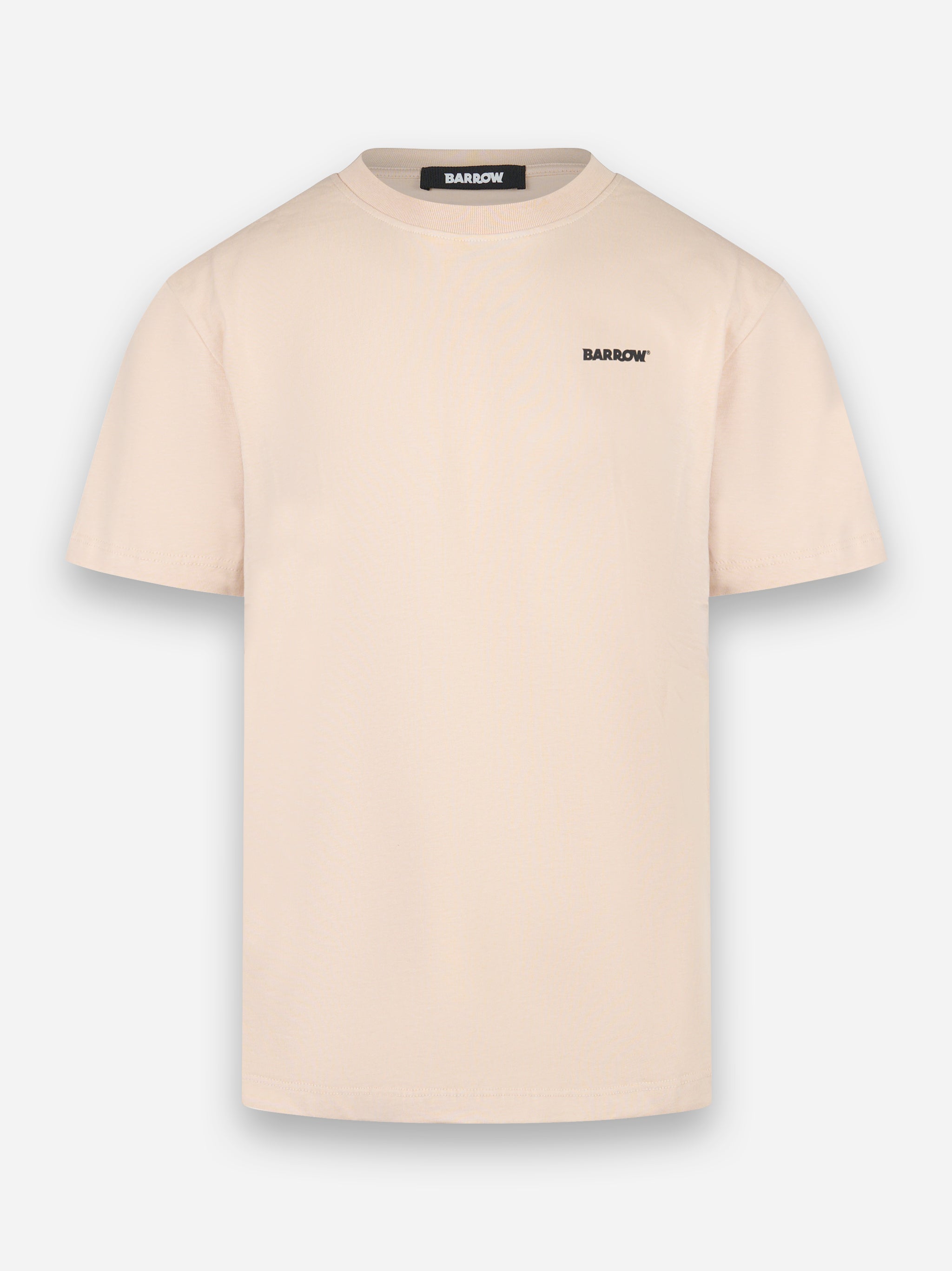 T-shirt con stampa logo Beige