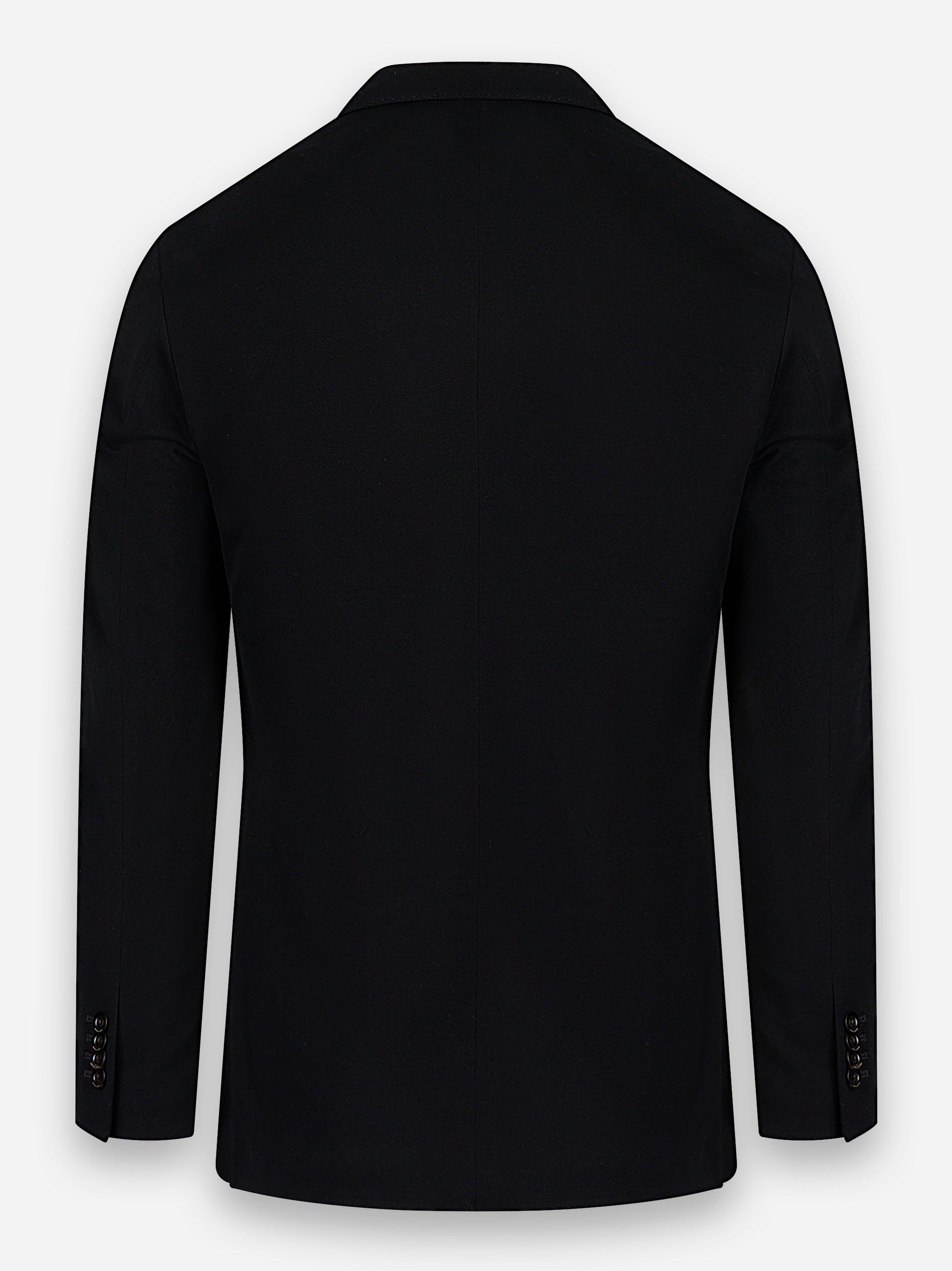 Jersey blazer with notched lapels and patch pockets Black