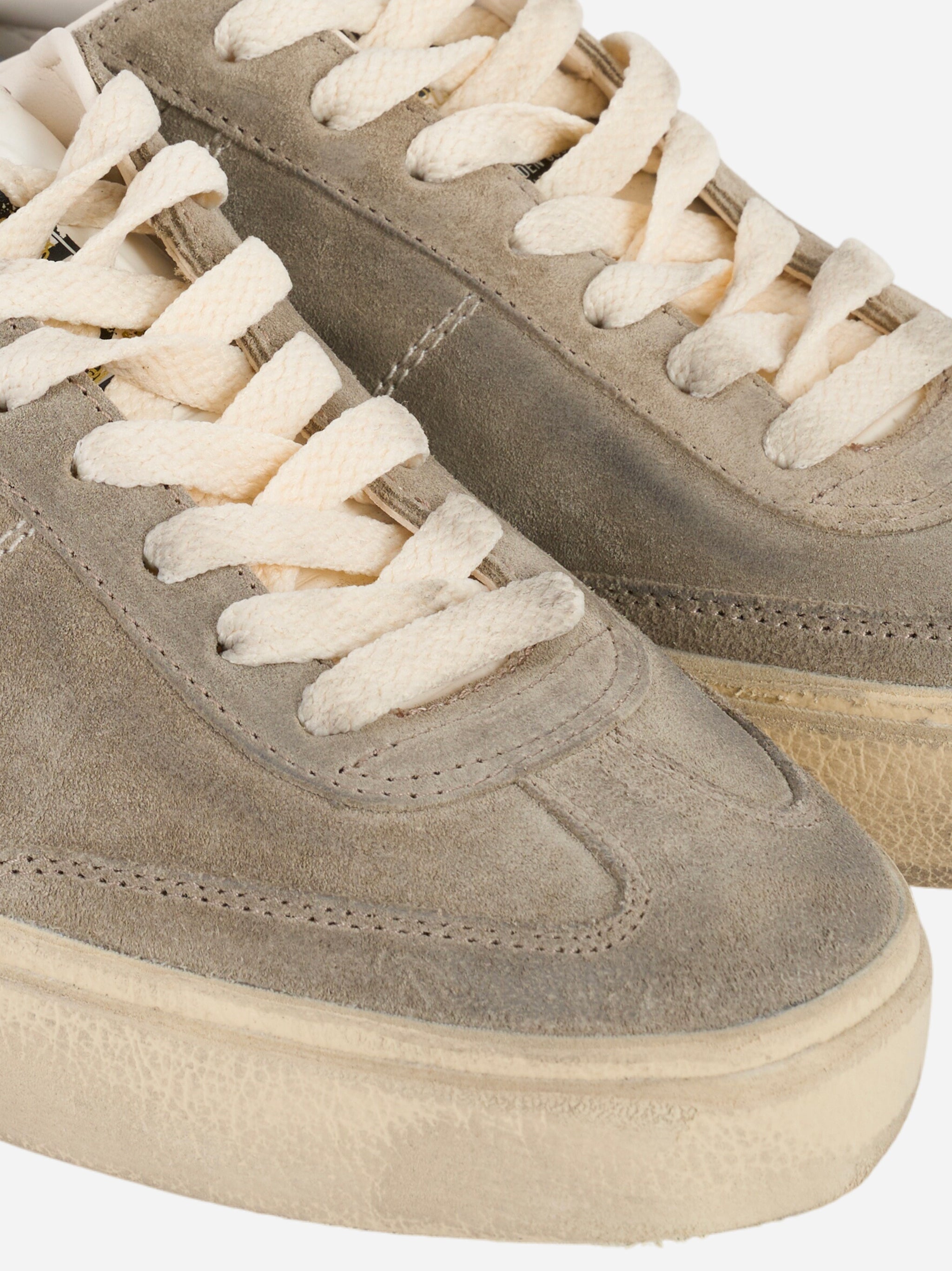Sneakers Soul-Star in suede con talloncino a contrasto in pelle Beige