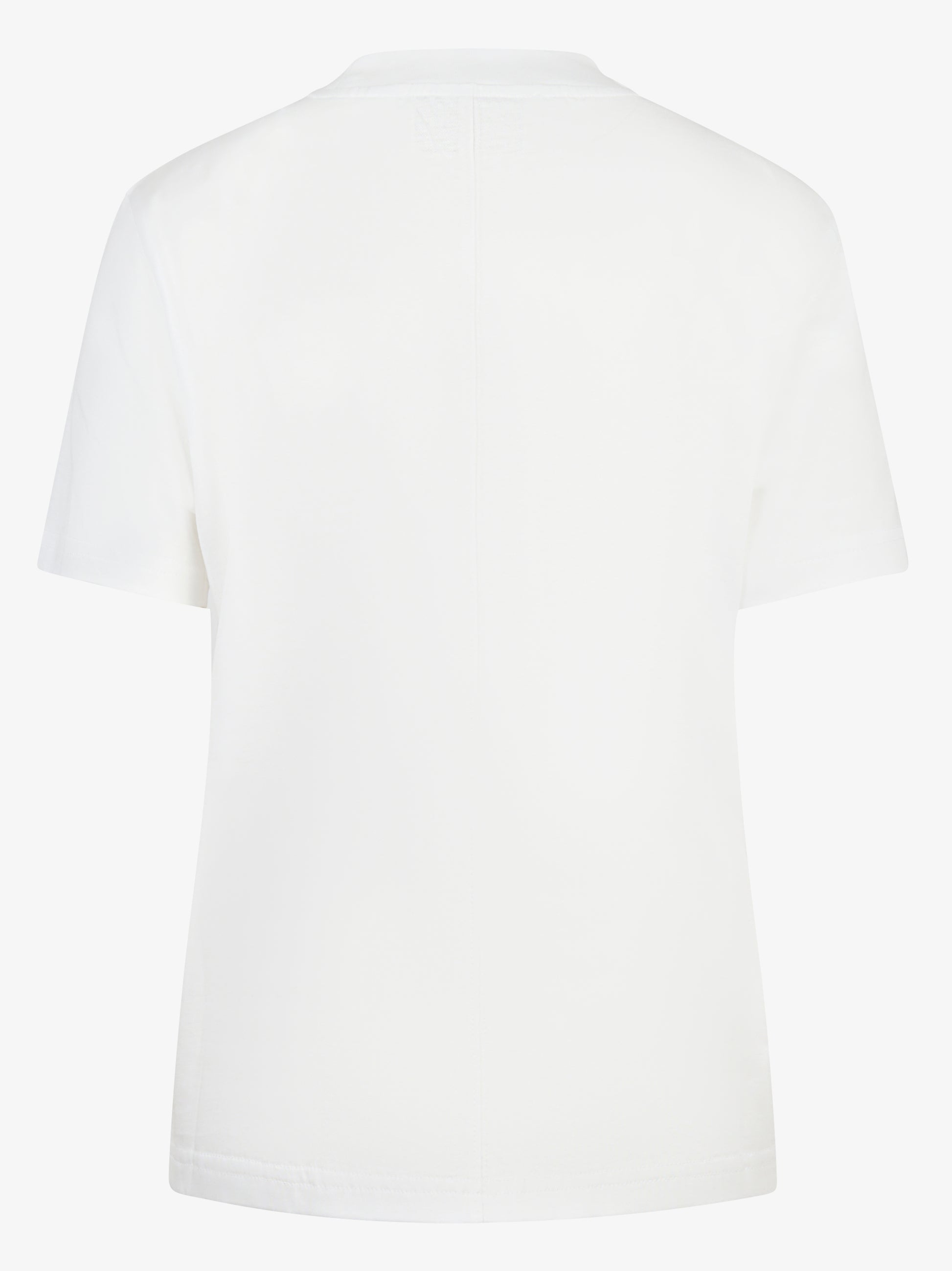 T-shirt in cotone bianco con taschino