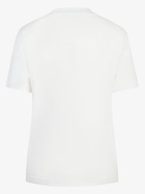 T-shirt in cotone bianco con taschino