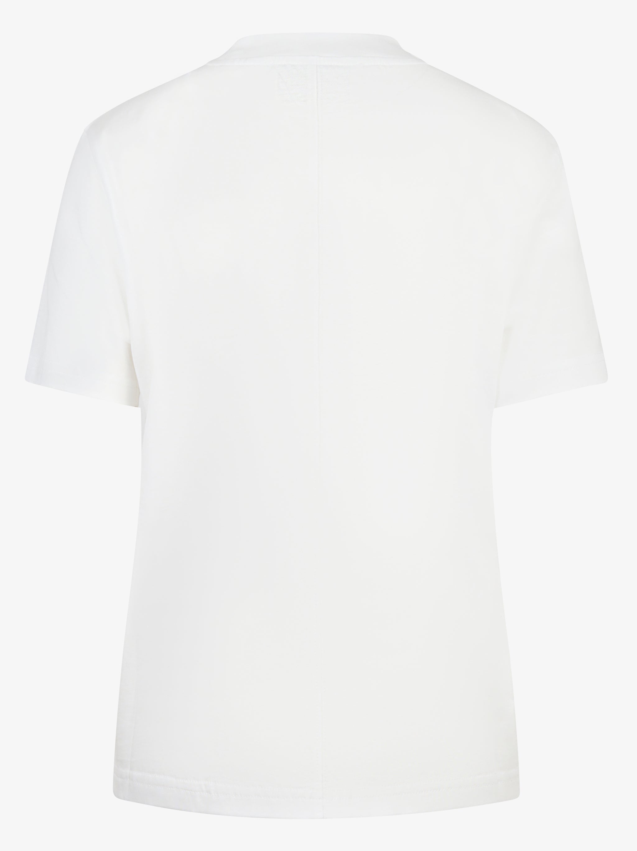 T-shirt in cotone bianco con taschino