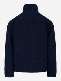 Giacca in teddy Blu