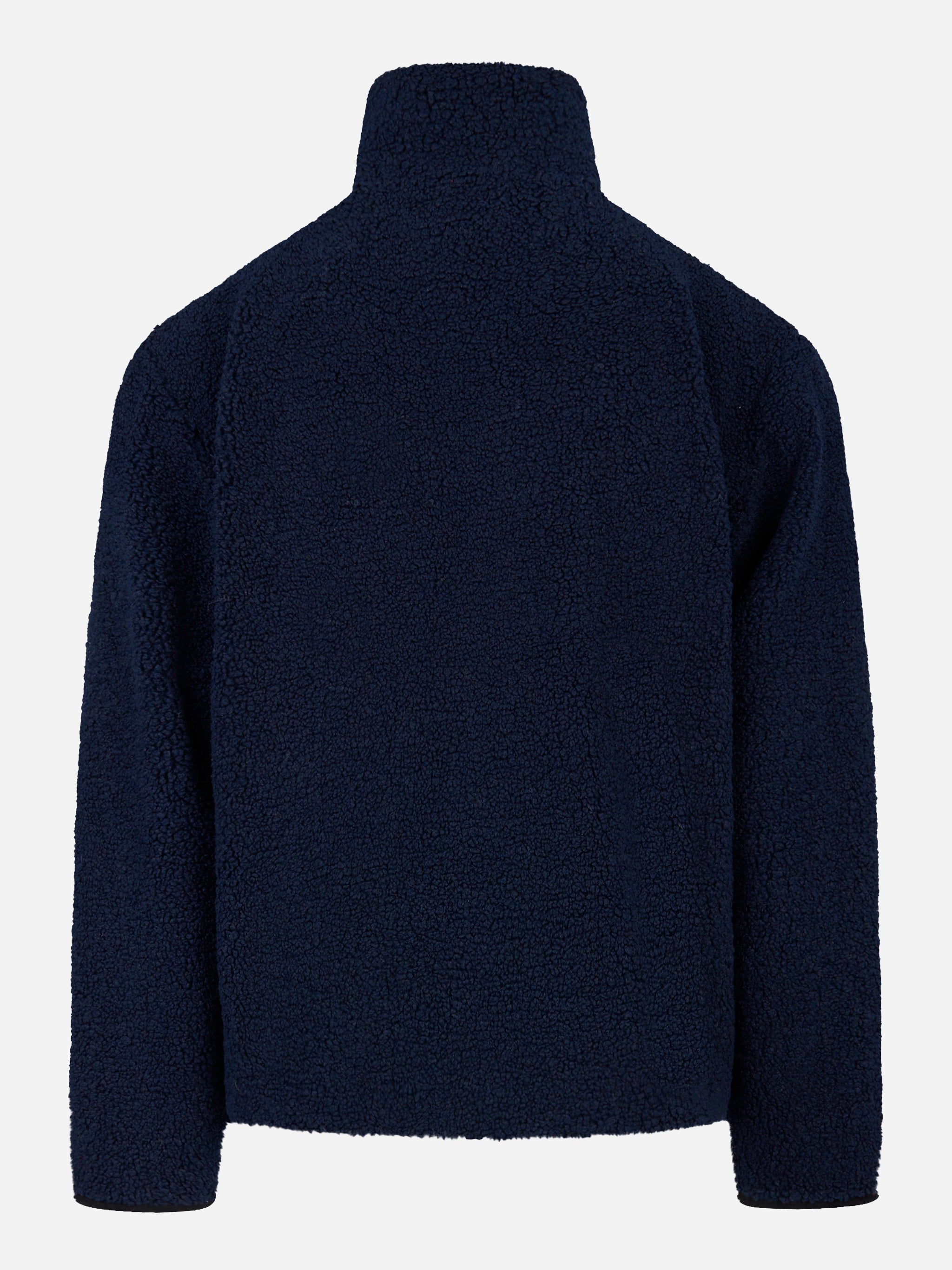 Giacca in teddy Blu