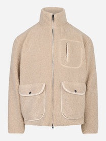 Giacca in teddy Beige
