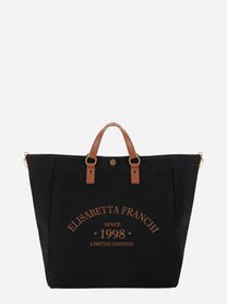 Borsa Tote in canvas nera