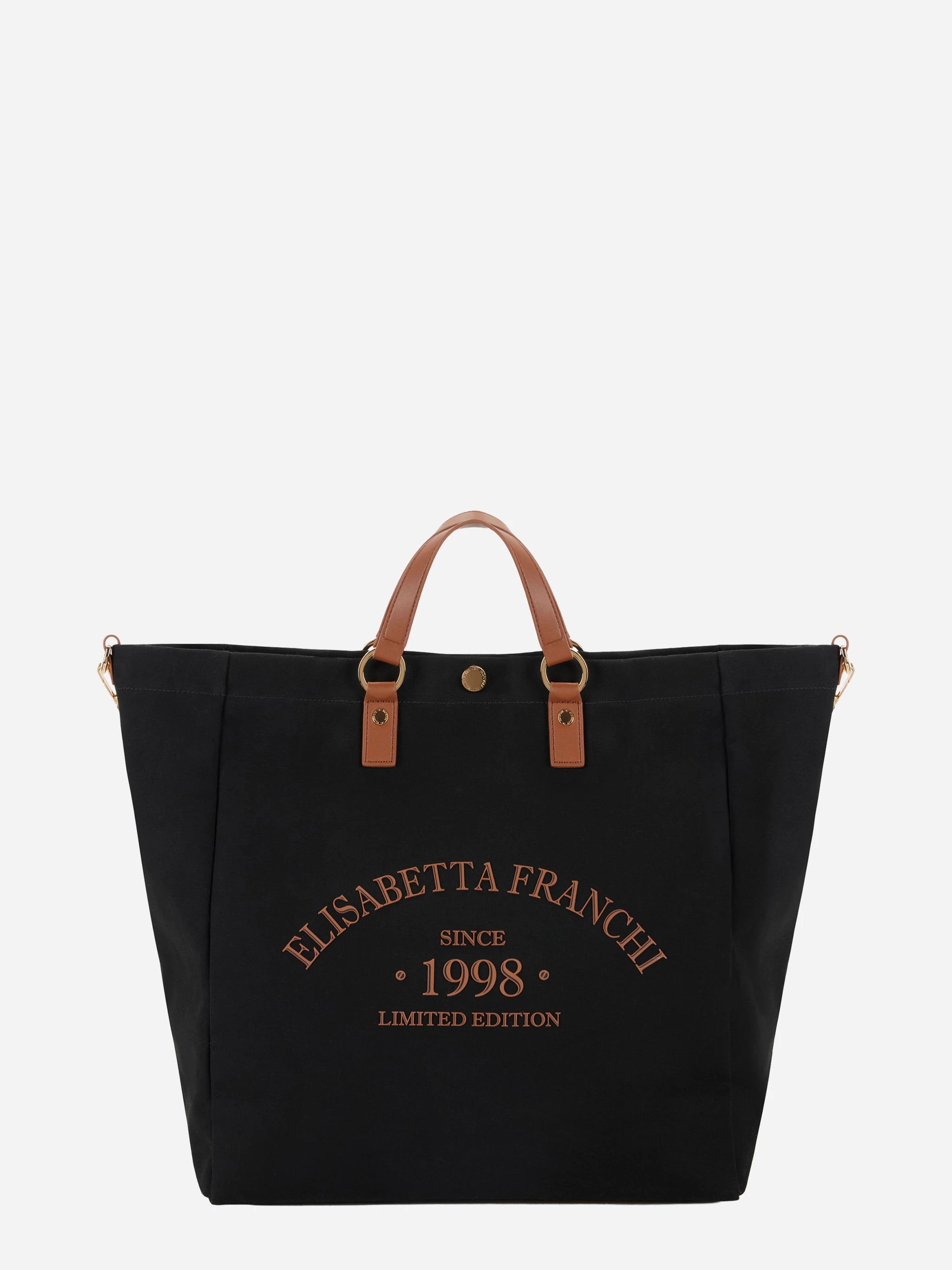 Borsa Tote in canvas nera