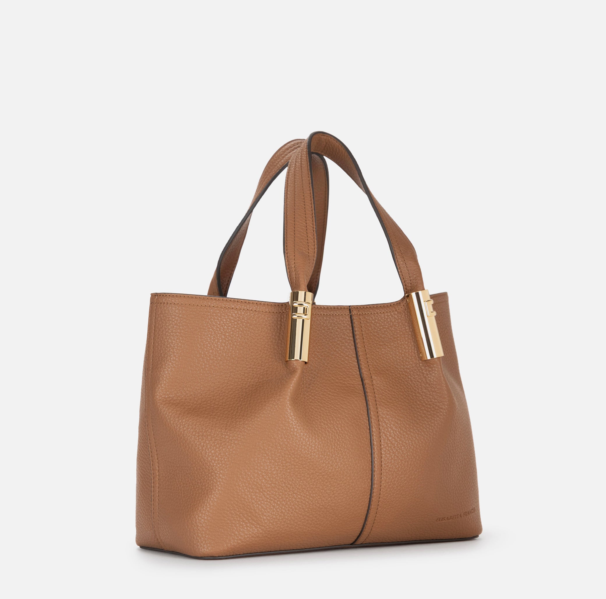 Tote media con dettagli logo Marrone