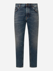 Jeans Carrot Fit Rebel in denim fermo blu