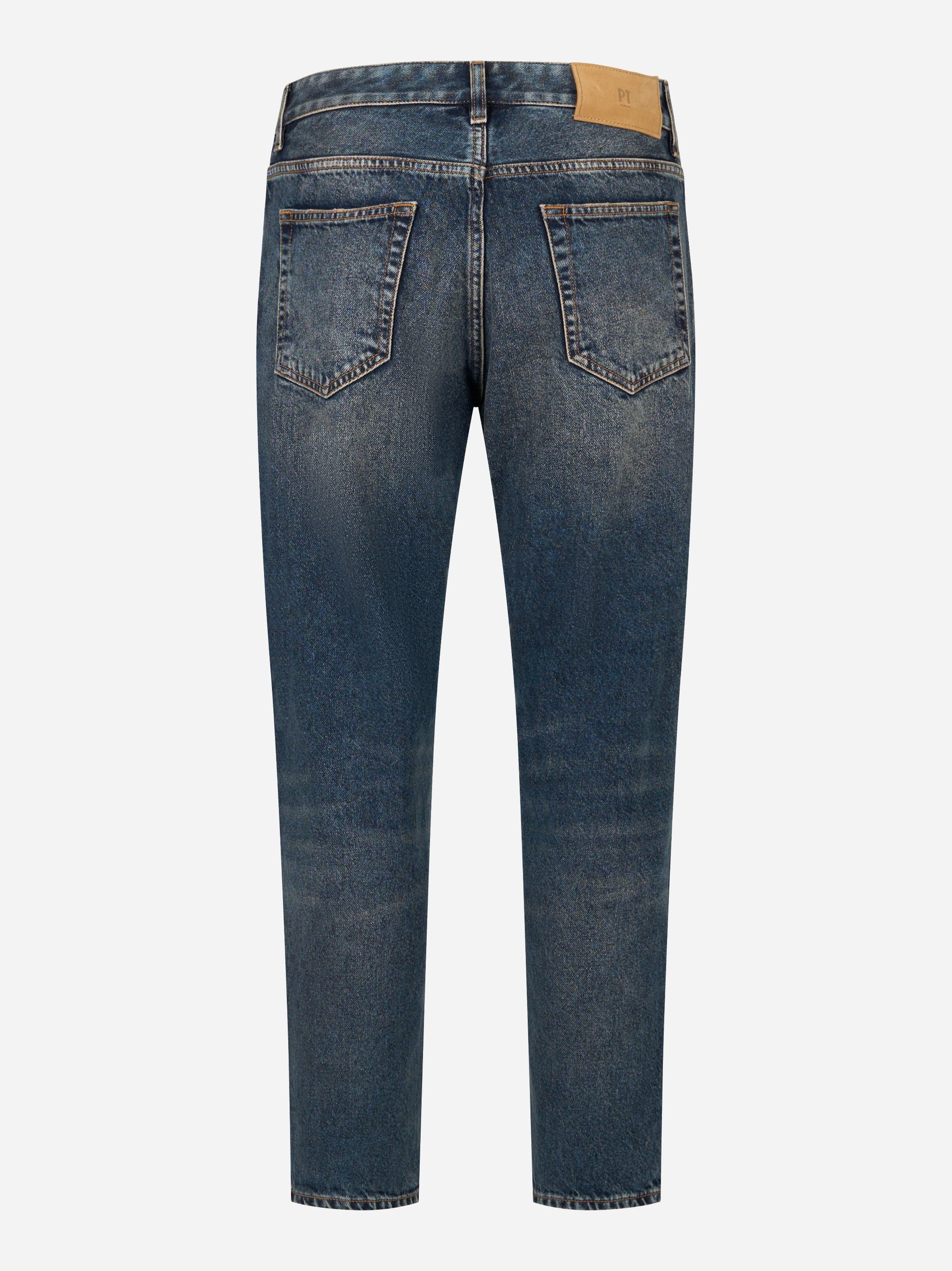 Jeans Carrot Fit Rebel in denim fermo blu