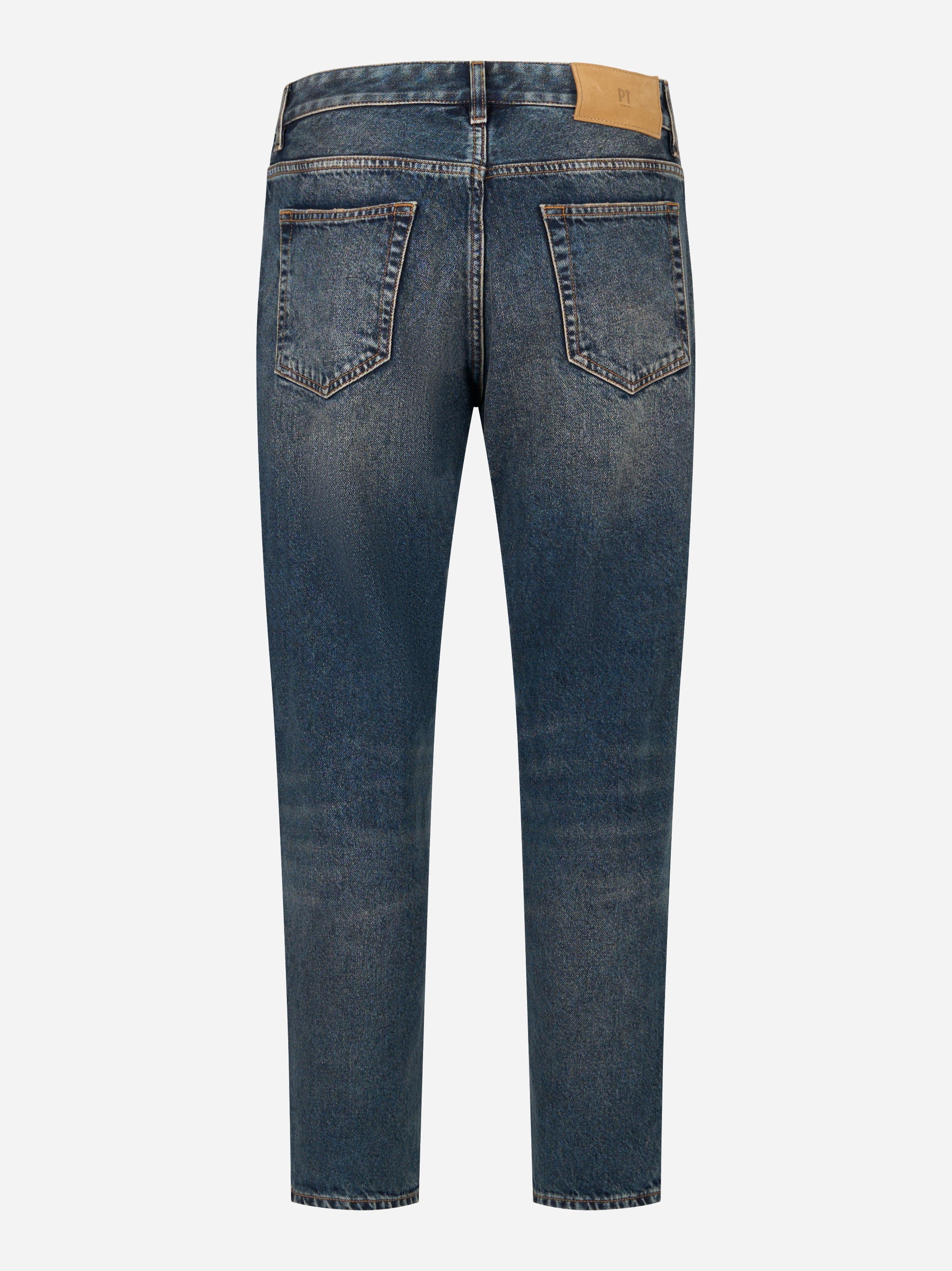 Jeans Carrot Fit Rebel in denim fermo blu