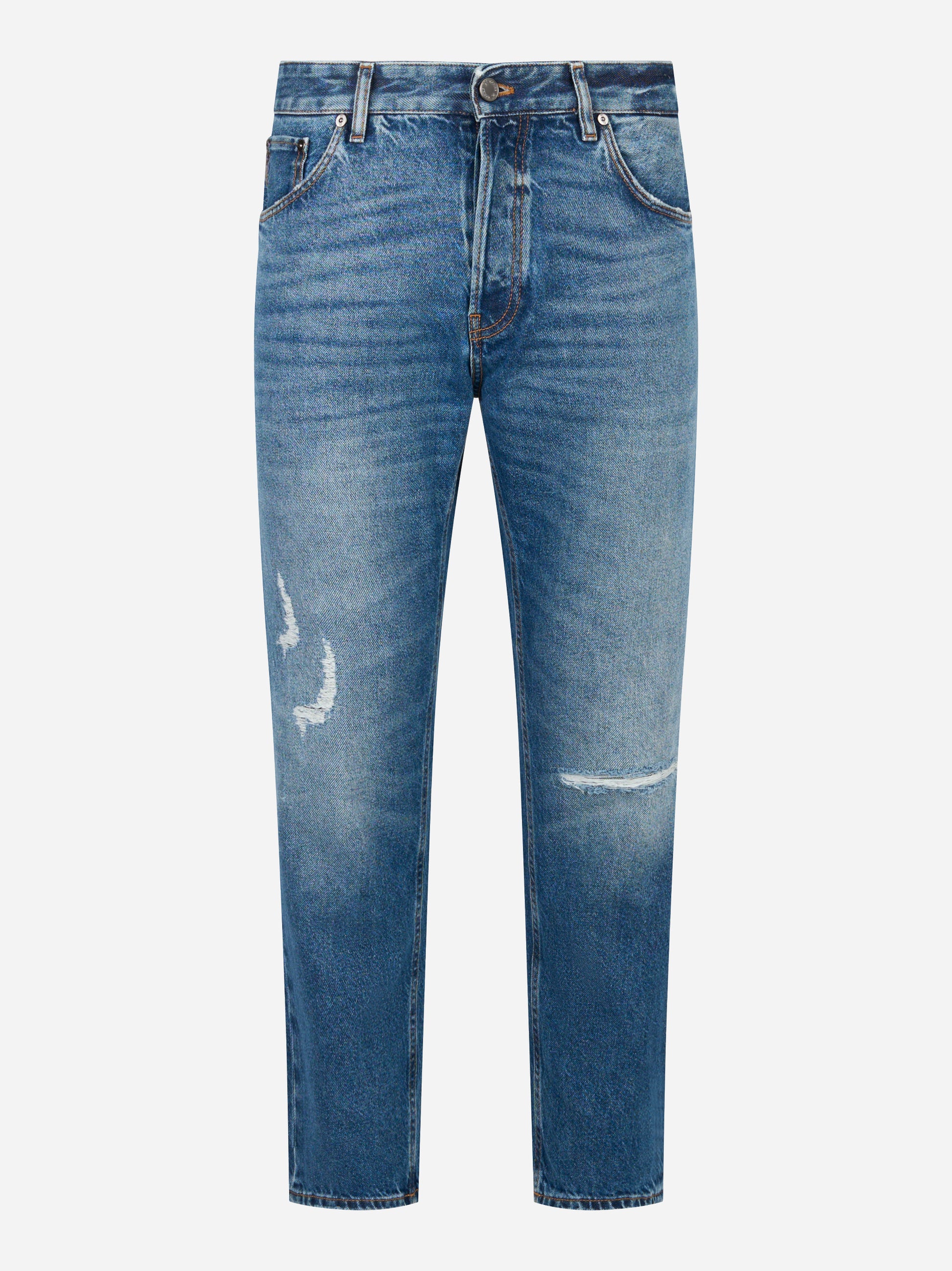 Jeans Carrot Fit Rebel con effetti used