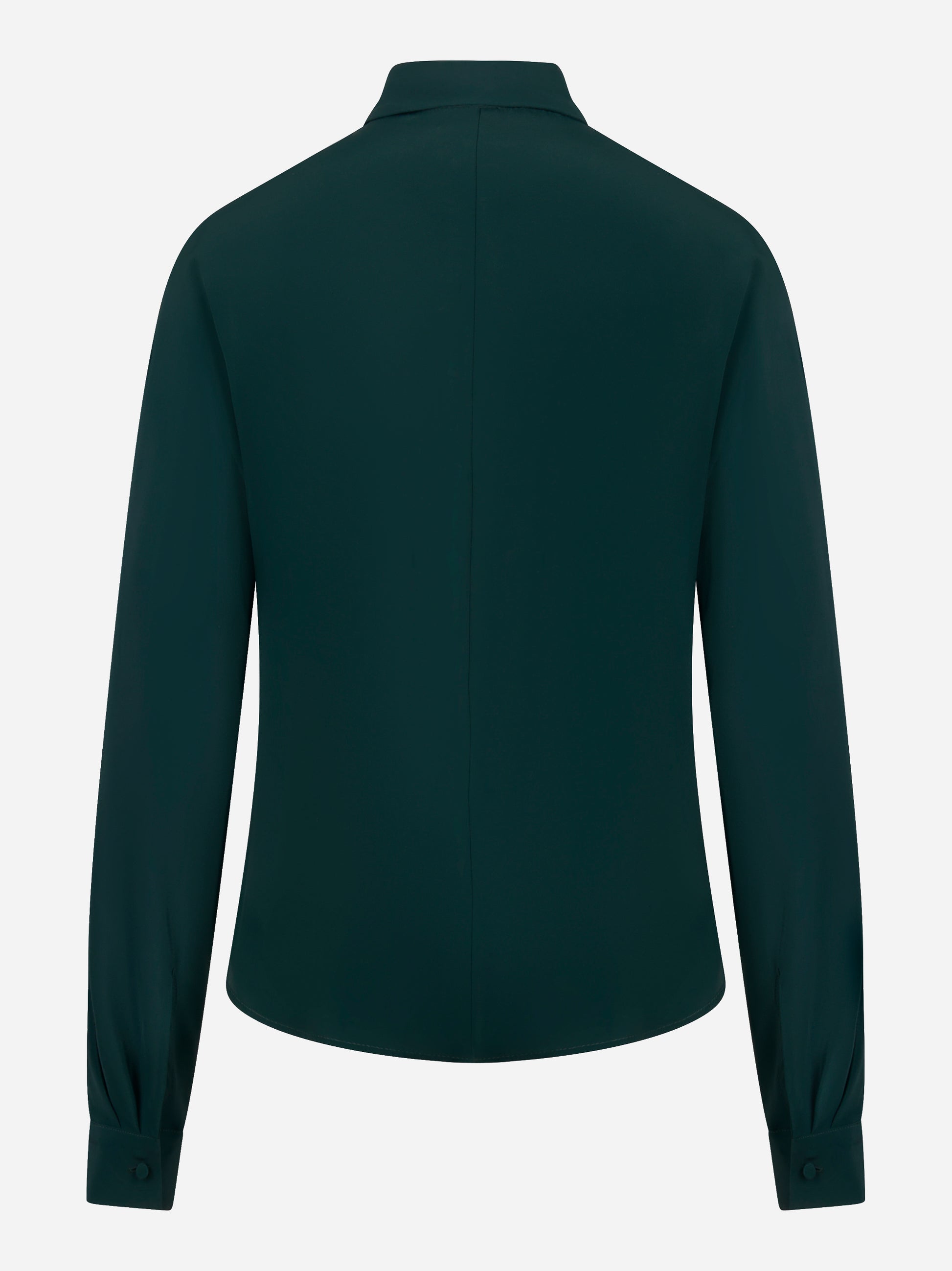 Camicia verde in misto seta